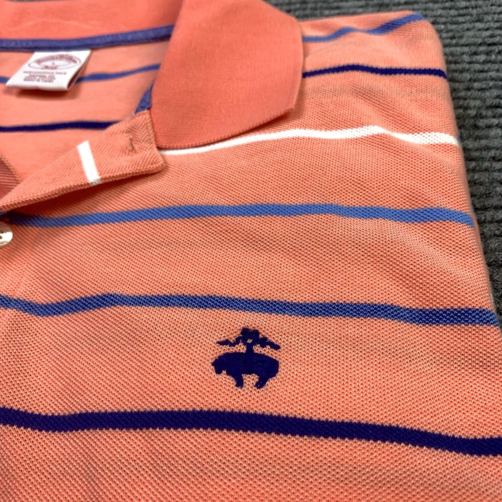 Brooks Brothers Brooks Brothers Polo Shirt Striped Salmon Embroidered Original Fit Large Men's Shirt Polo Salmon Striped Embroidered Brooks Brothers 346 Size US L / EU 52-54 / 3 - 8 Thumbnail