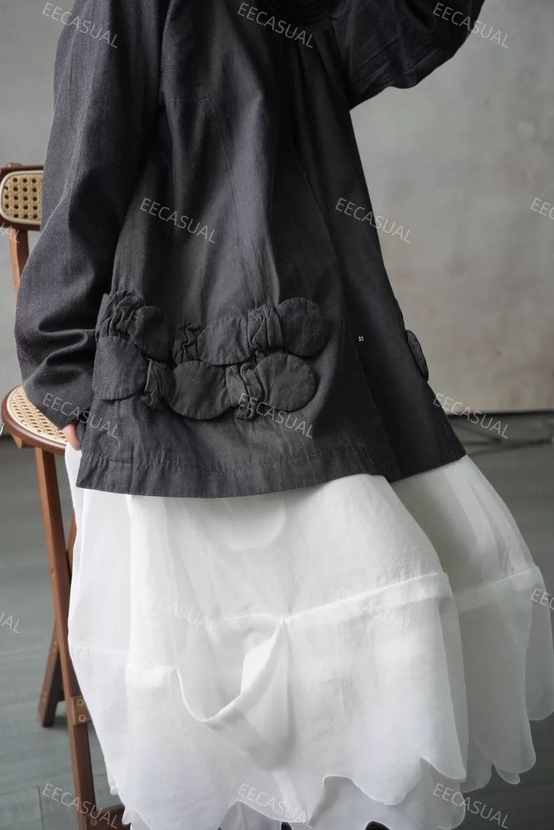 Comme des Garcons Comme Des Garcons Grey Large Bow A-Line Hem and Style Jack Size M / US 6-8 / IT 42-44 - 5 Thumbnail