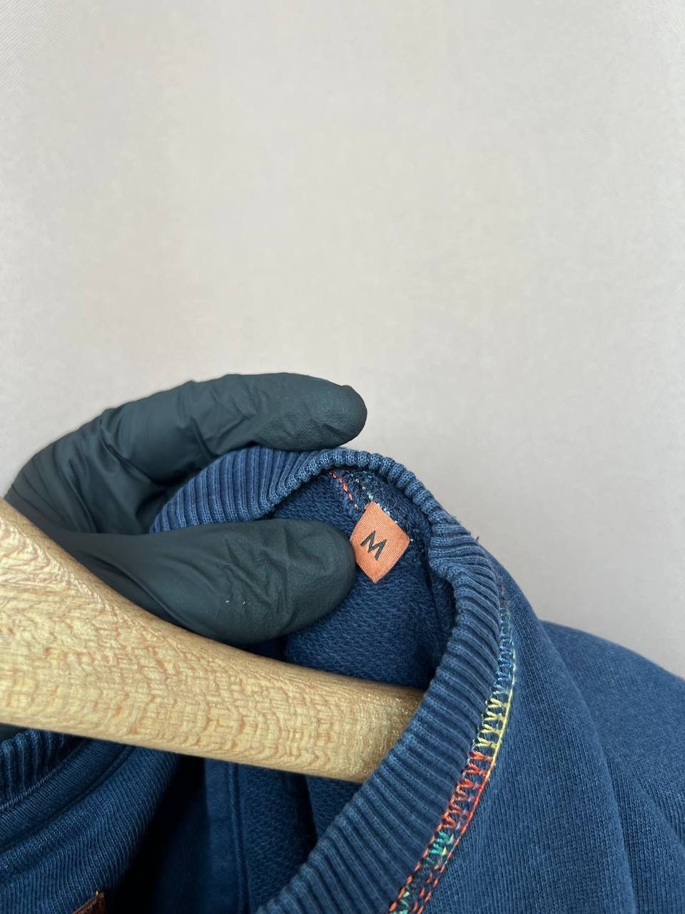 Missoni Missoni Big Logo Sweatshirt Mens Size M Navy Pullover Size US M / EU 48-50 / 2 - 11 Thumbnail