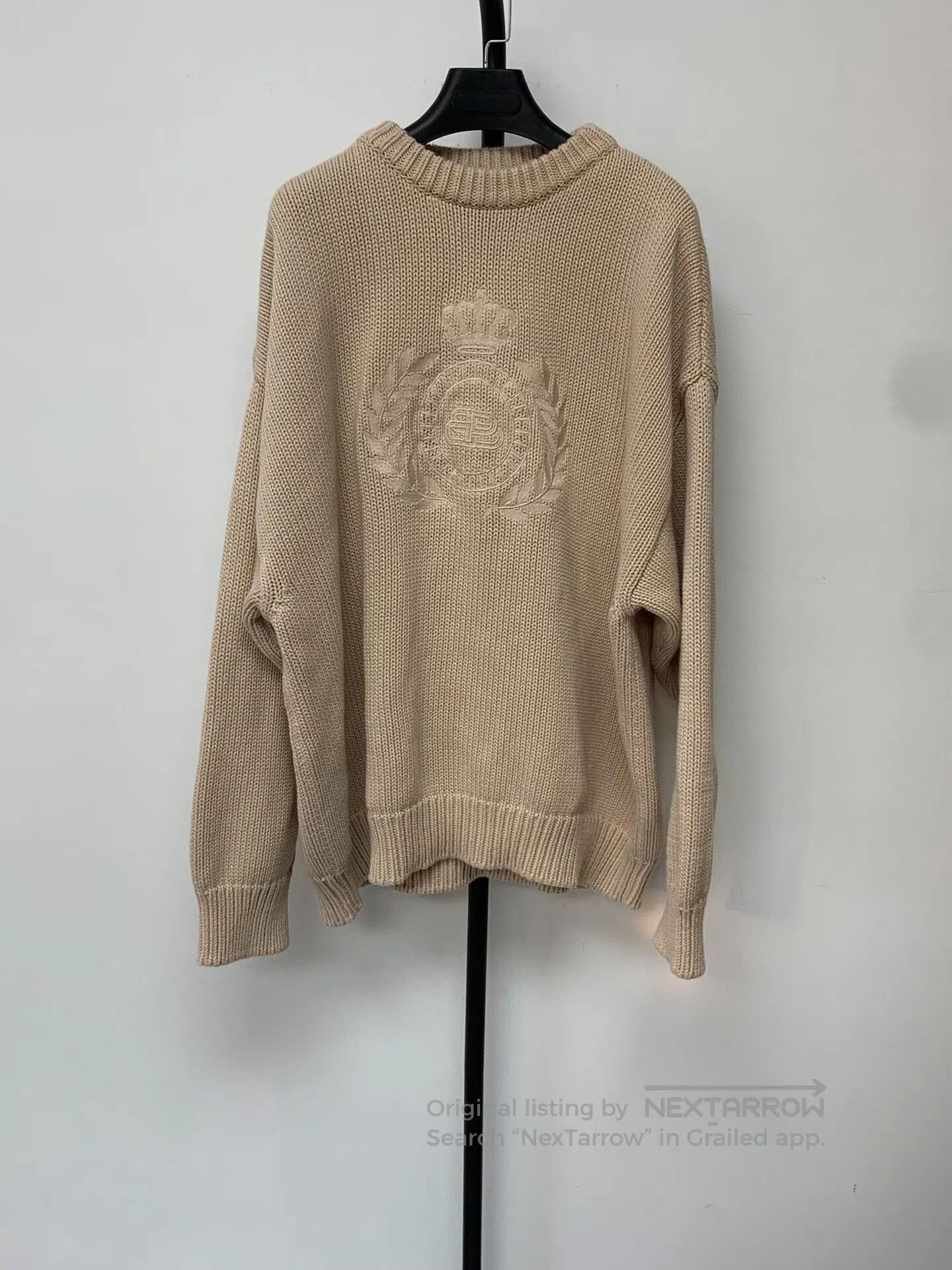 Balenciaga Balenciaga Logo Long Sleeve Knit Sweater. Size US M / EU 48-50 / 2 - 1 Thumbnail