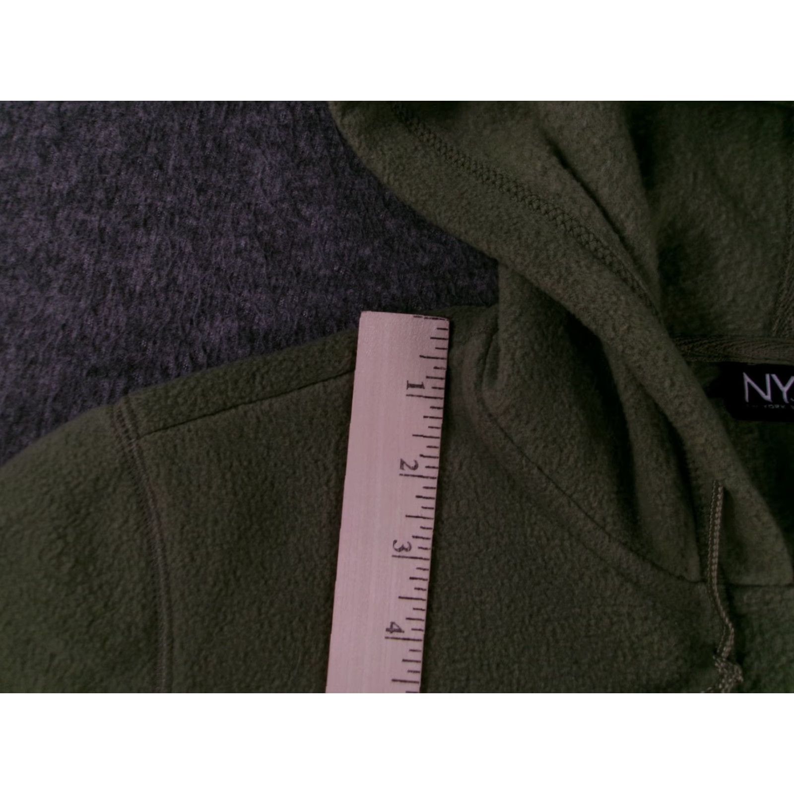 Vintage VINTAGE NY Jeans Hoodie Womens XL Olive Fleece Full Zip Hooded Jacket Kangaroo Pockets Size XL / US 12-14 / IT 48-50 - 4 Thumbnail
