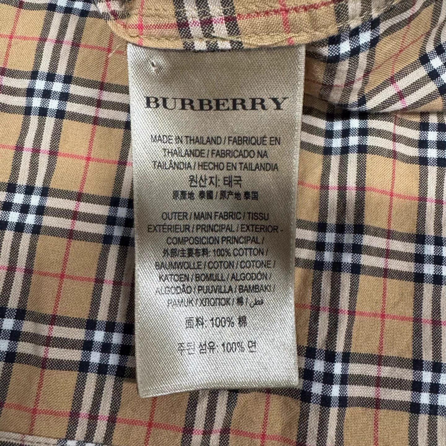 Burberry Burberry Plaid Long Sleeve Shirt UK8 99 New Size S / US 4 / IT 40 - 6 Thumbnail