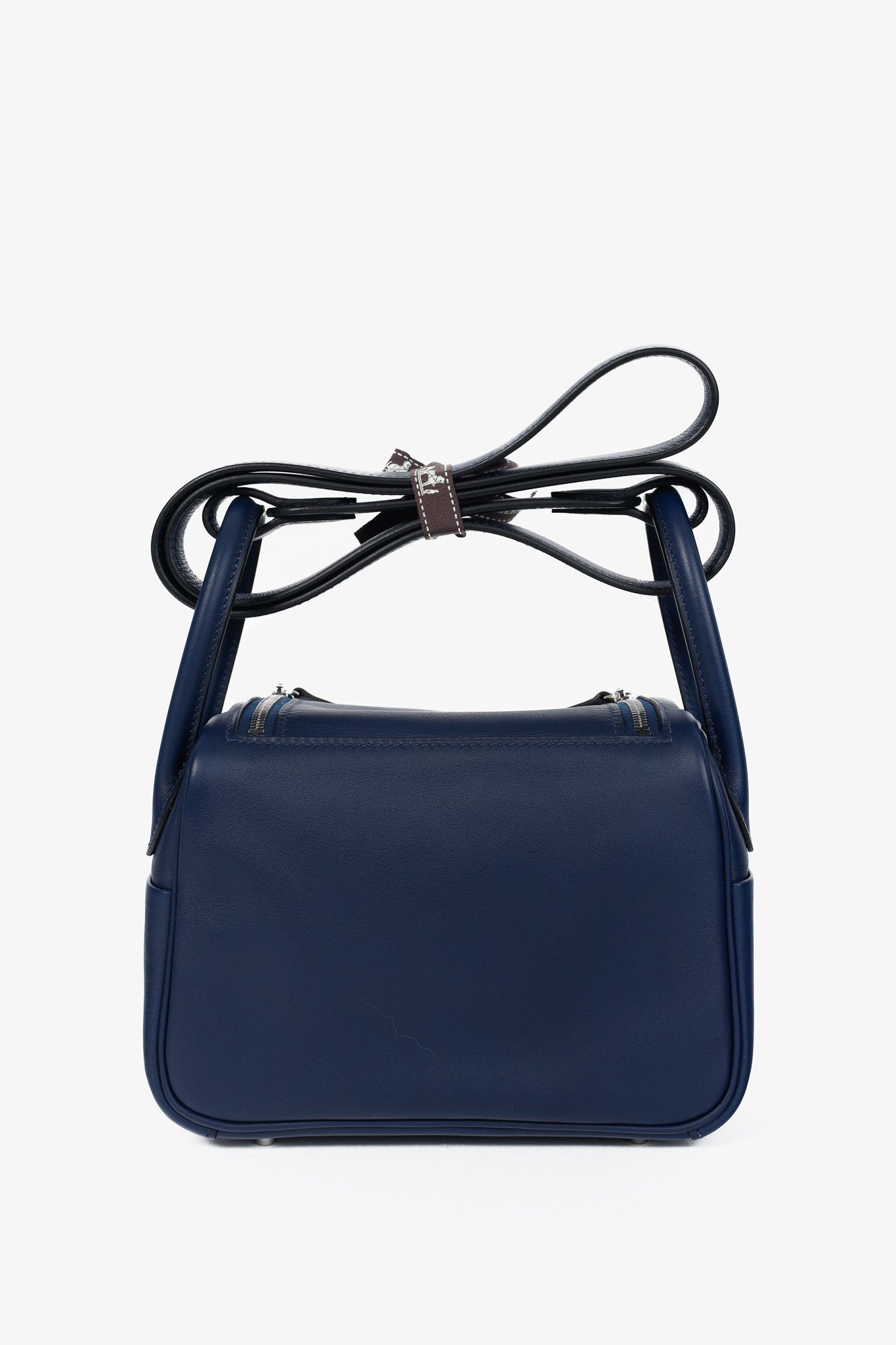 Hermes Hermes Lindy II Mini Verso Bleu Navy Swift Shoulder Bag Size ONE SIZE - 4 Thumbnail