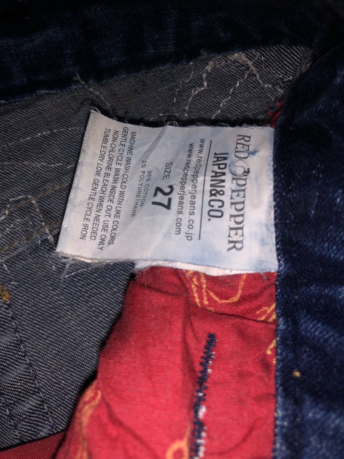 Designer × Japanese Brand × Vintage Vintage Denim Red Pepper Japan & Co 1201986 Style By L.B.D Size US 30 / EU 46 - 12 Thumbnail
