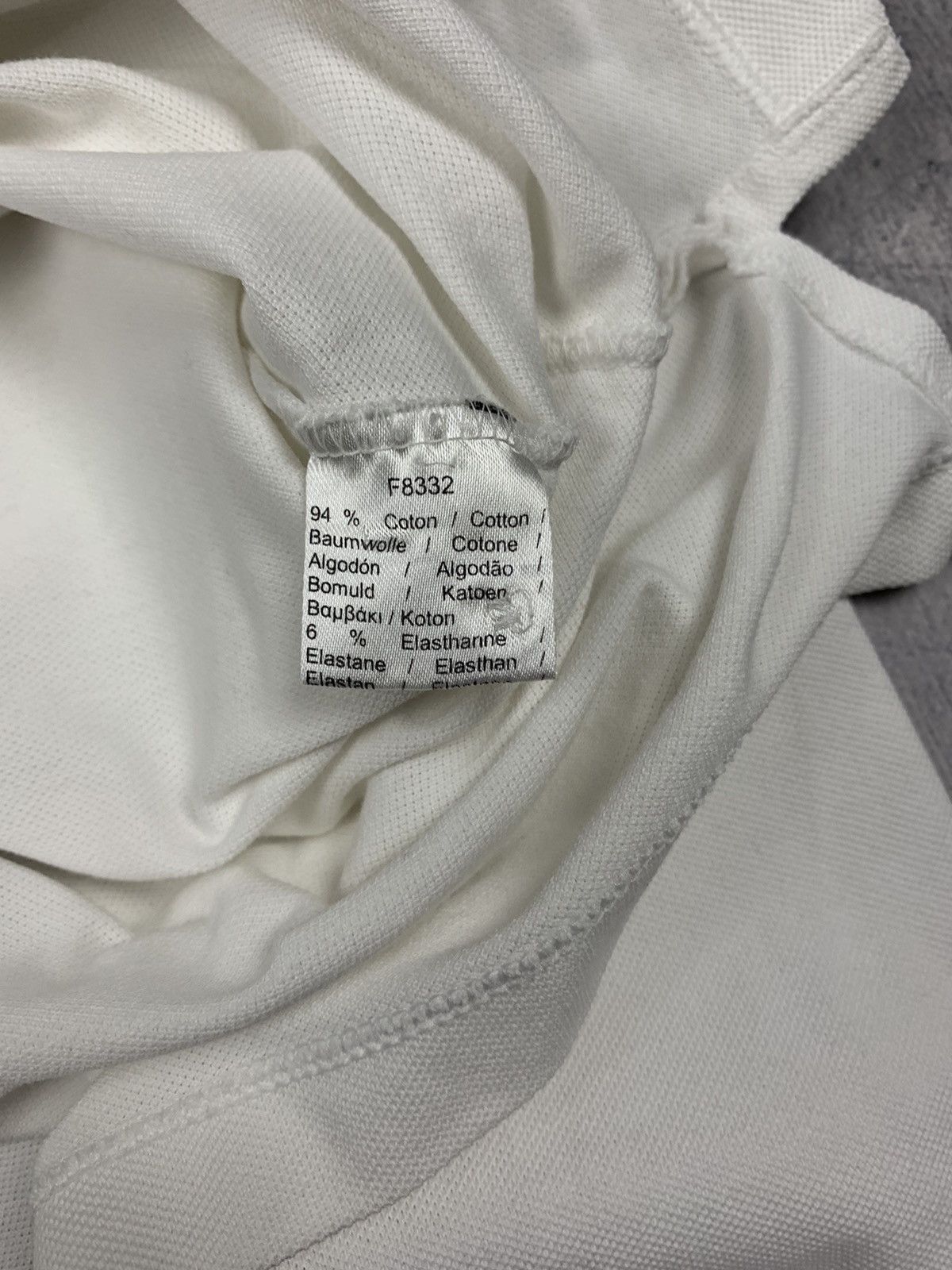 Lacoste Lacoste White Long Sleeve Big Logo Polo Shirt Size S Y2K Size S / US 4 / IT 40 - 6 Thumbnail