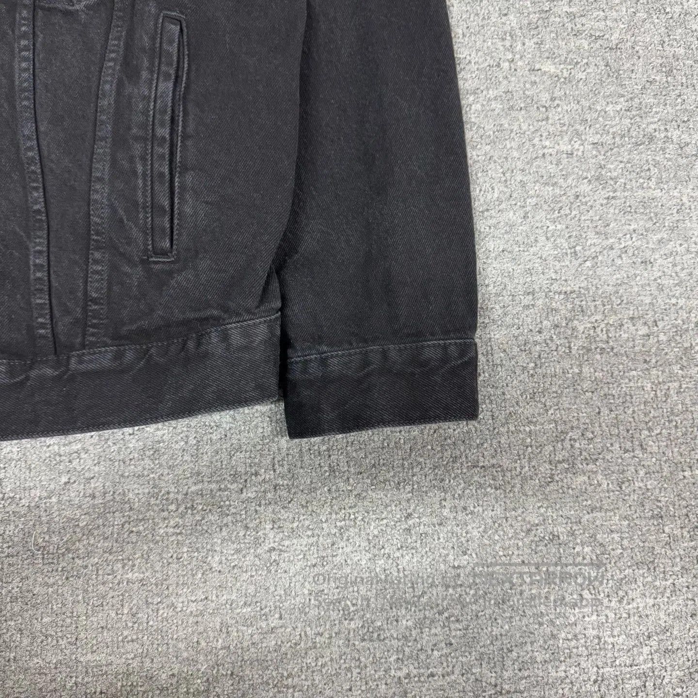 Balenciaga Balenciaga Rhinestone Logo Black Denim Jacket. Size XS / US 0-2 / IT 36-38 - 3 Thumbnail