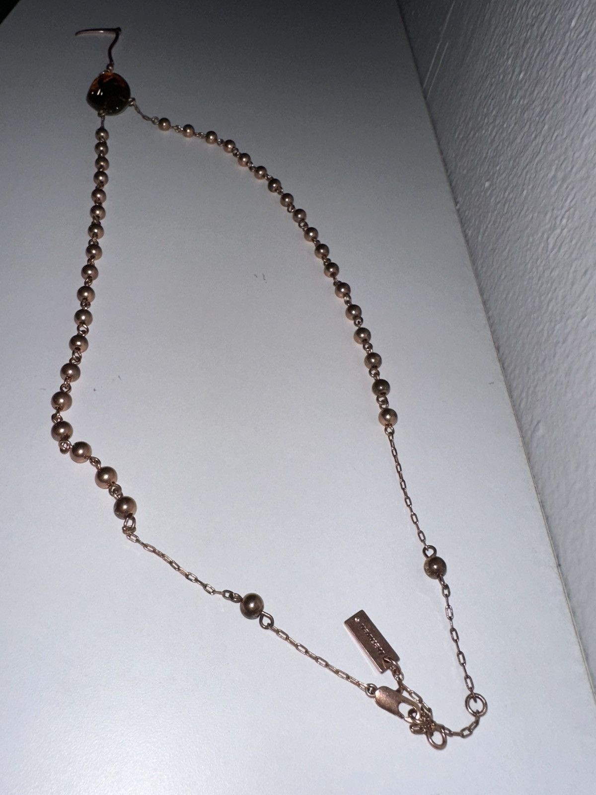 Heaven by Marc Jacobs Bladee Heaven by Marc Jacobs Reaper Scythe Beaded Necklace Size ONE SIZE - 1 Thumbnail