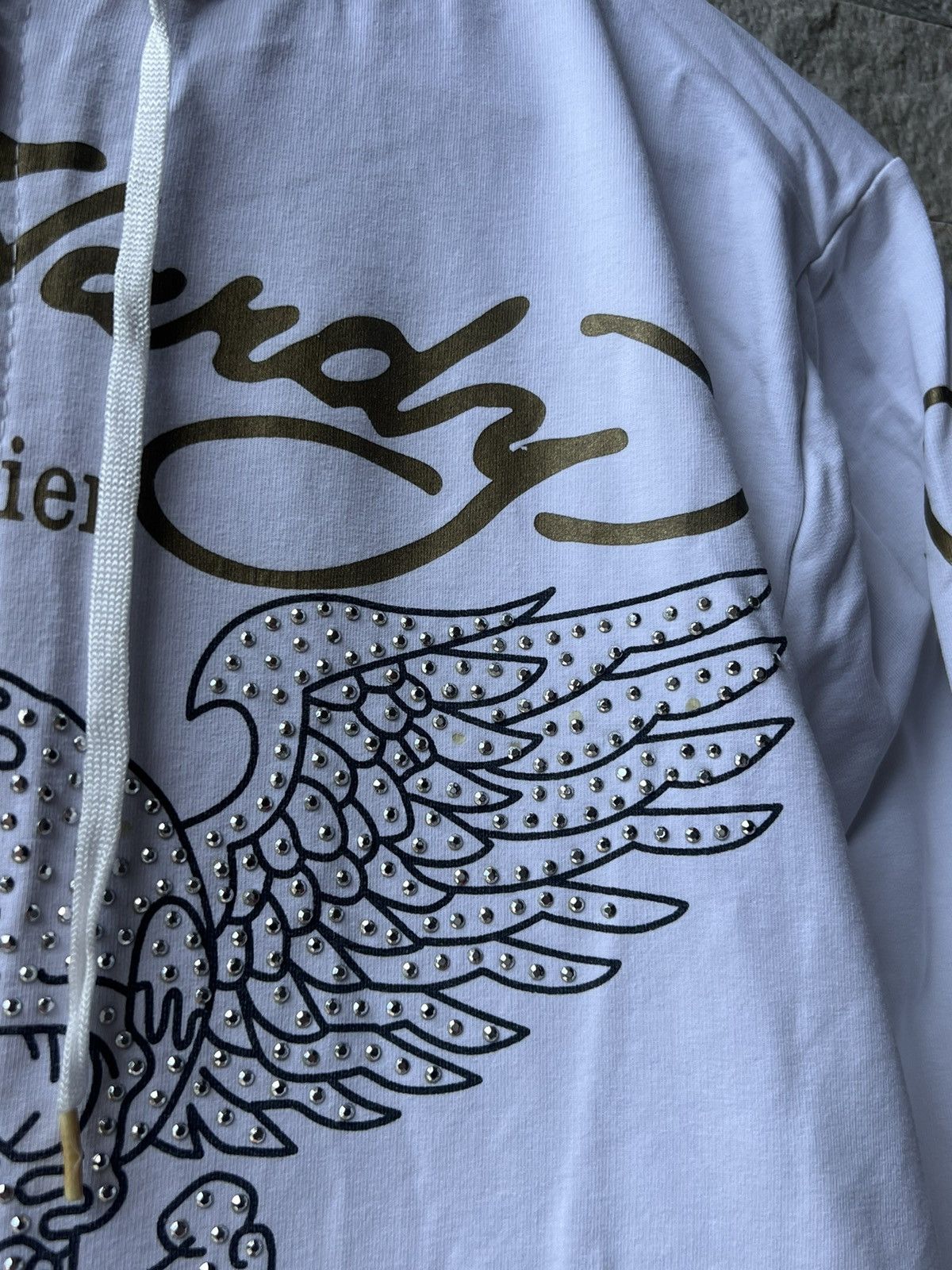 Christian Audigier Christian Audigier Vintage Big Logo Ed Hardy Style ZipHoodie Size US XL / EU 56 / 4 - 2 Thumbnail