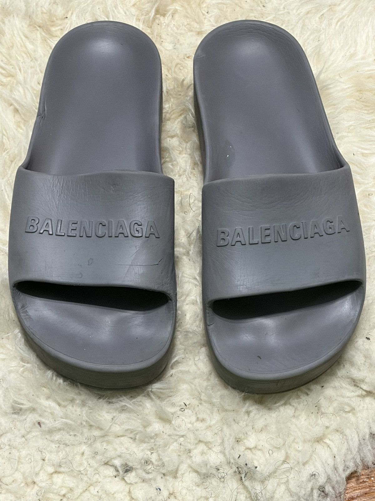 Balenciaga Balenciaga Logo Platform Slides Size US 10 / IT 40 - 2 Thumbnail