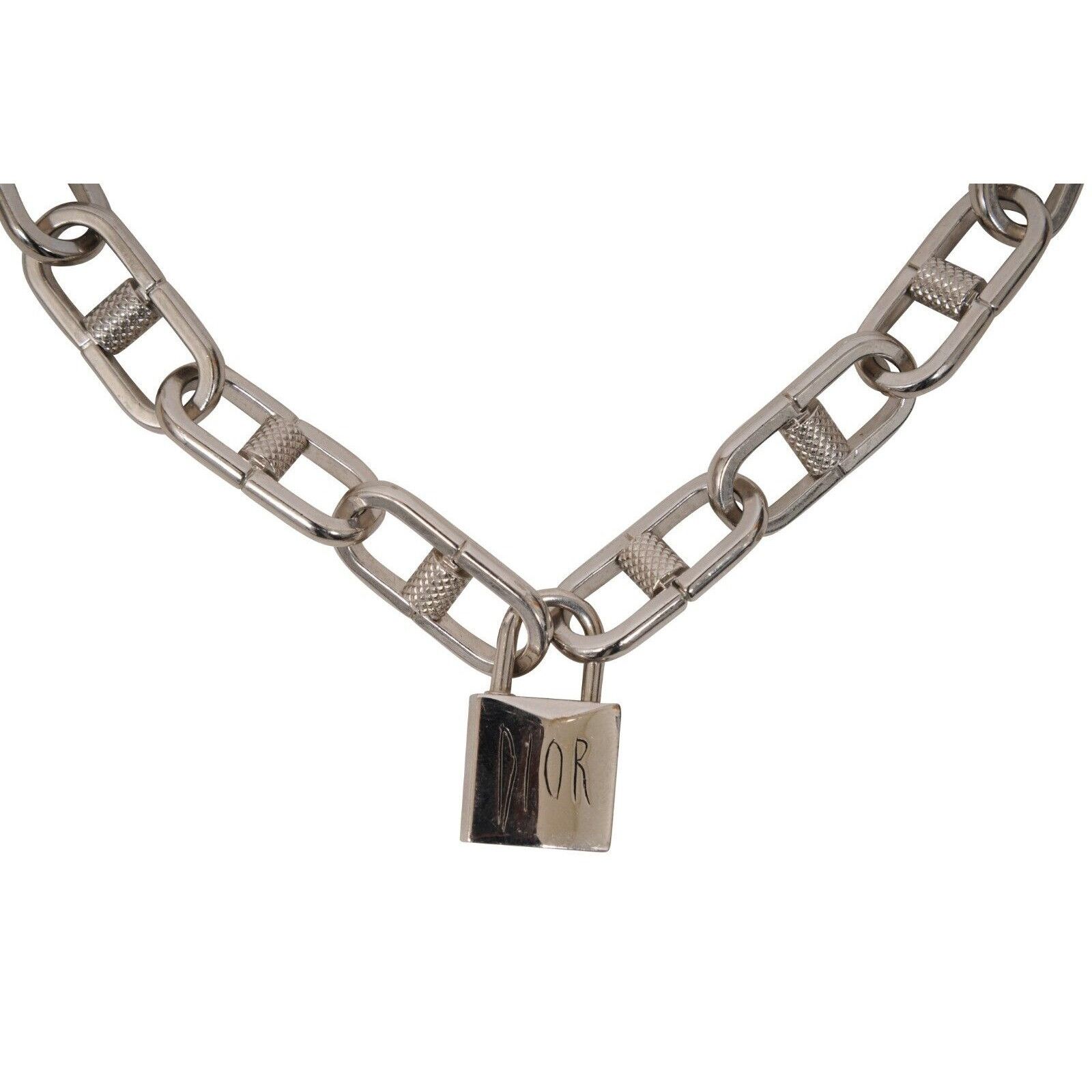 Dior Raymond Pettibon Mini Padlock Bike Chain Logo Size ONE SIZE - 8 Thumbnail