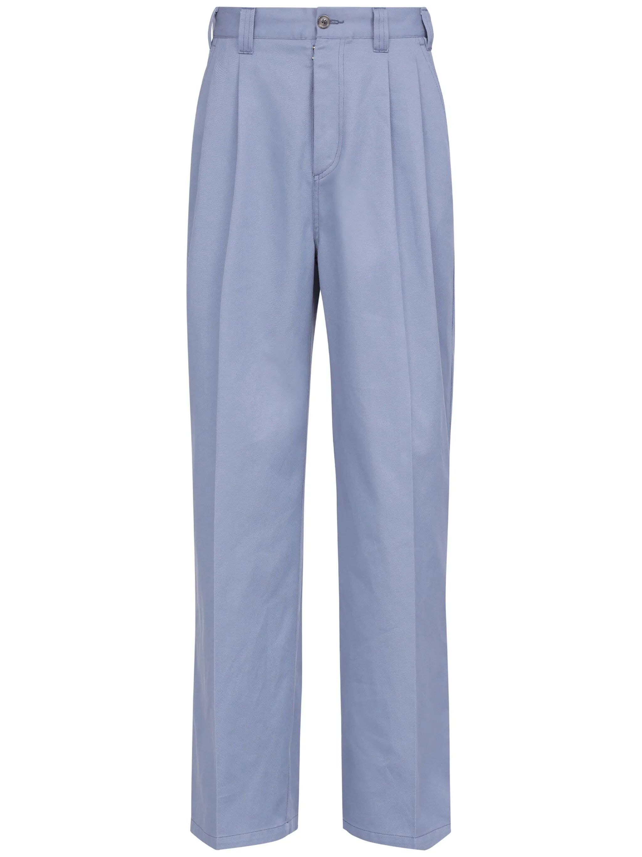 Maison Margiela o1w1db11225 Skater Chino Trousers in Blue Size US 32 / EU 48 - 1 Thumbnail