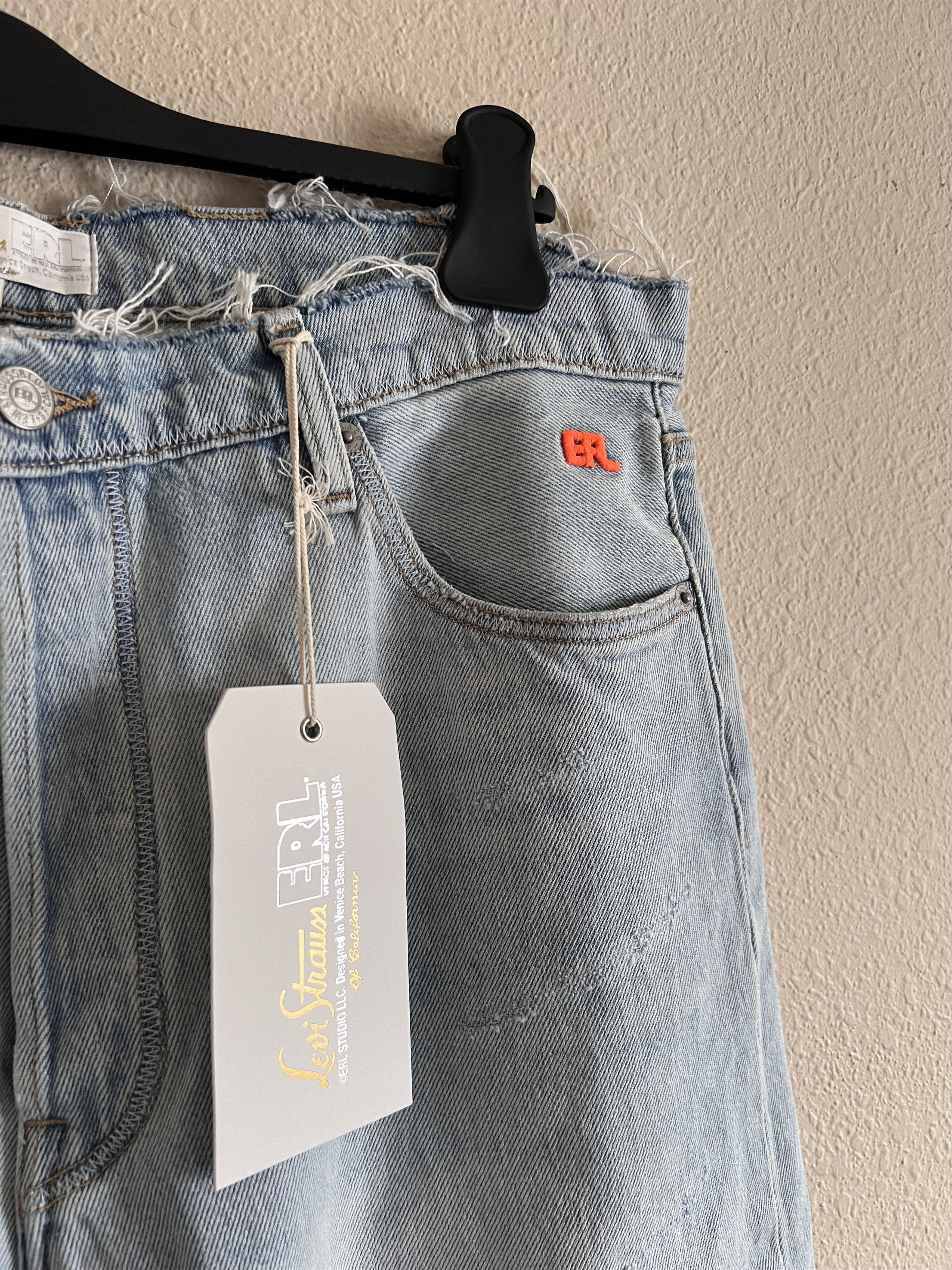 ERL × Levi's ERL Levi's 501 Light Wash Jeans Size US 30 / EU 46 - 2 Thumbnail