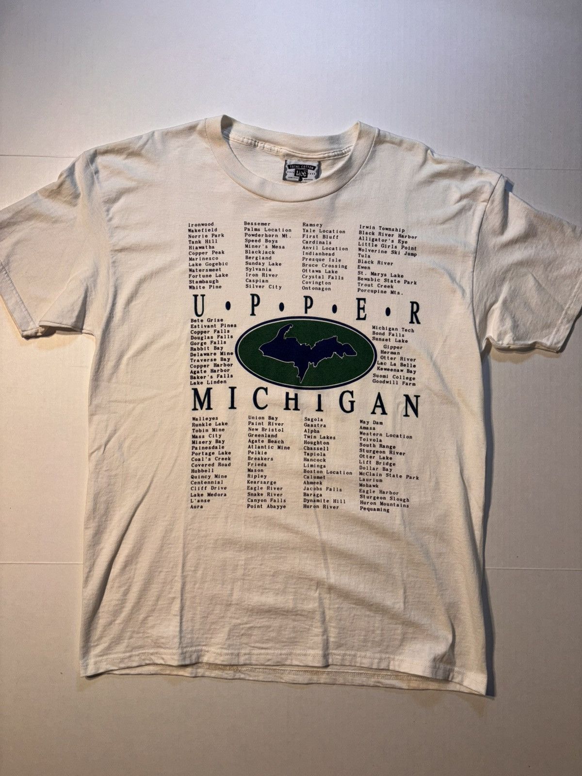 Lee Vtg Michigan Upper Peninsula City Tourist Souvenir 90’s USA Size US L / EU 52-54 / 3 - 1 Thumbnail
