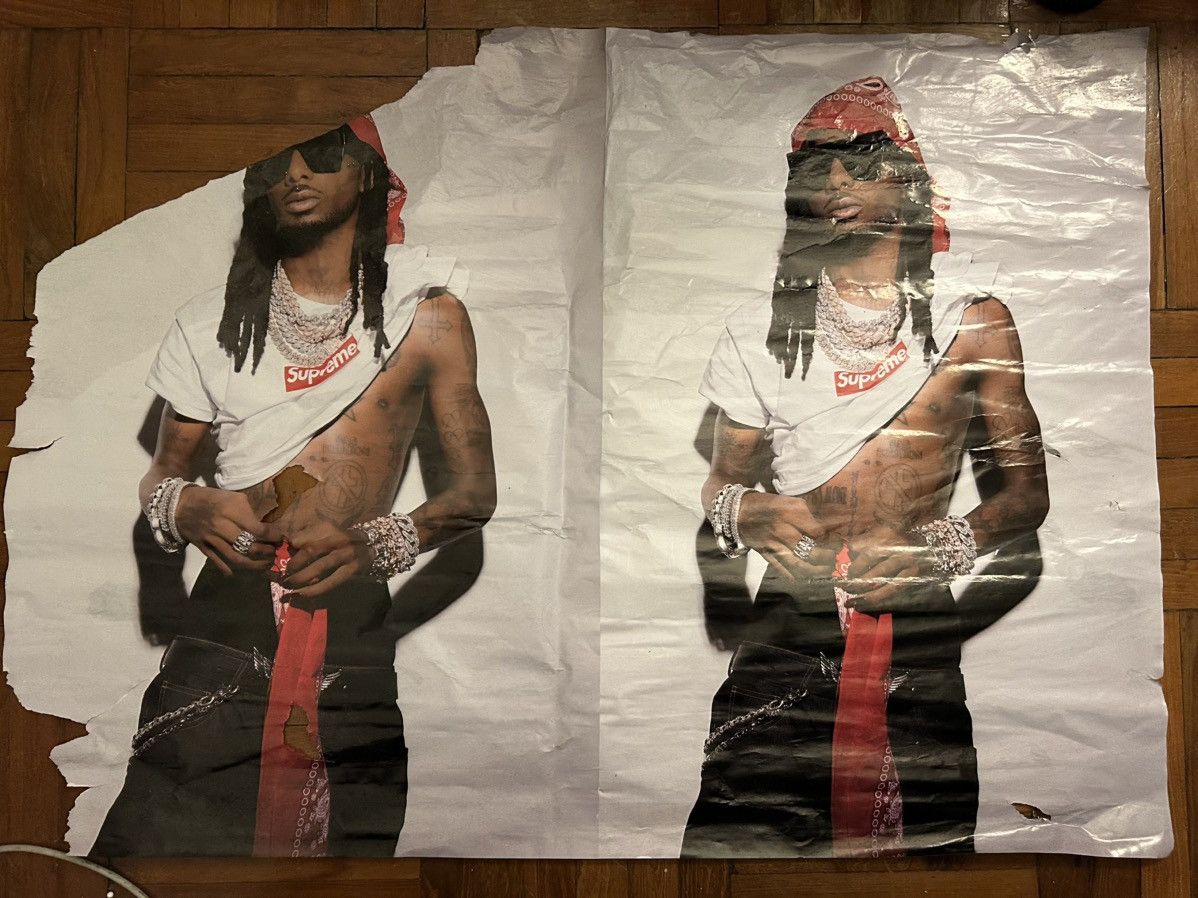 Supreme Playboi carti X supreme poster (100 for 2) Size ONE SIZE - 2 Thumbnail