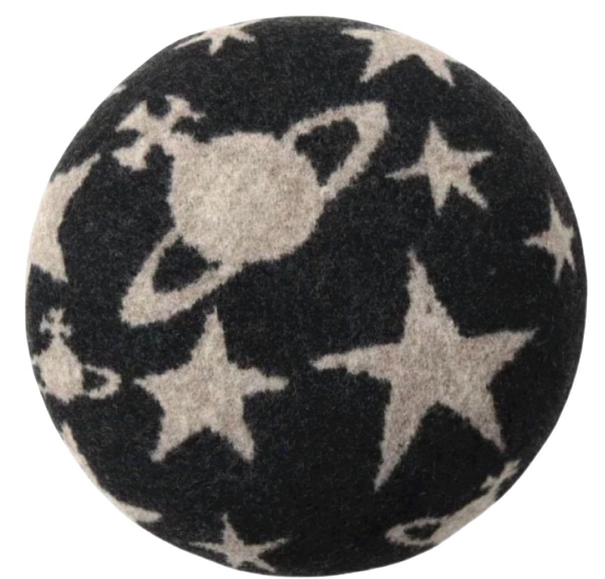 Vivienne Westwood Vivienne Westwood "Orbs and Stars" Basco Beret - Black/Grey Size ONE SIZE - 1 Thumbnail