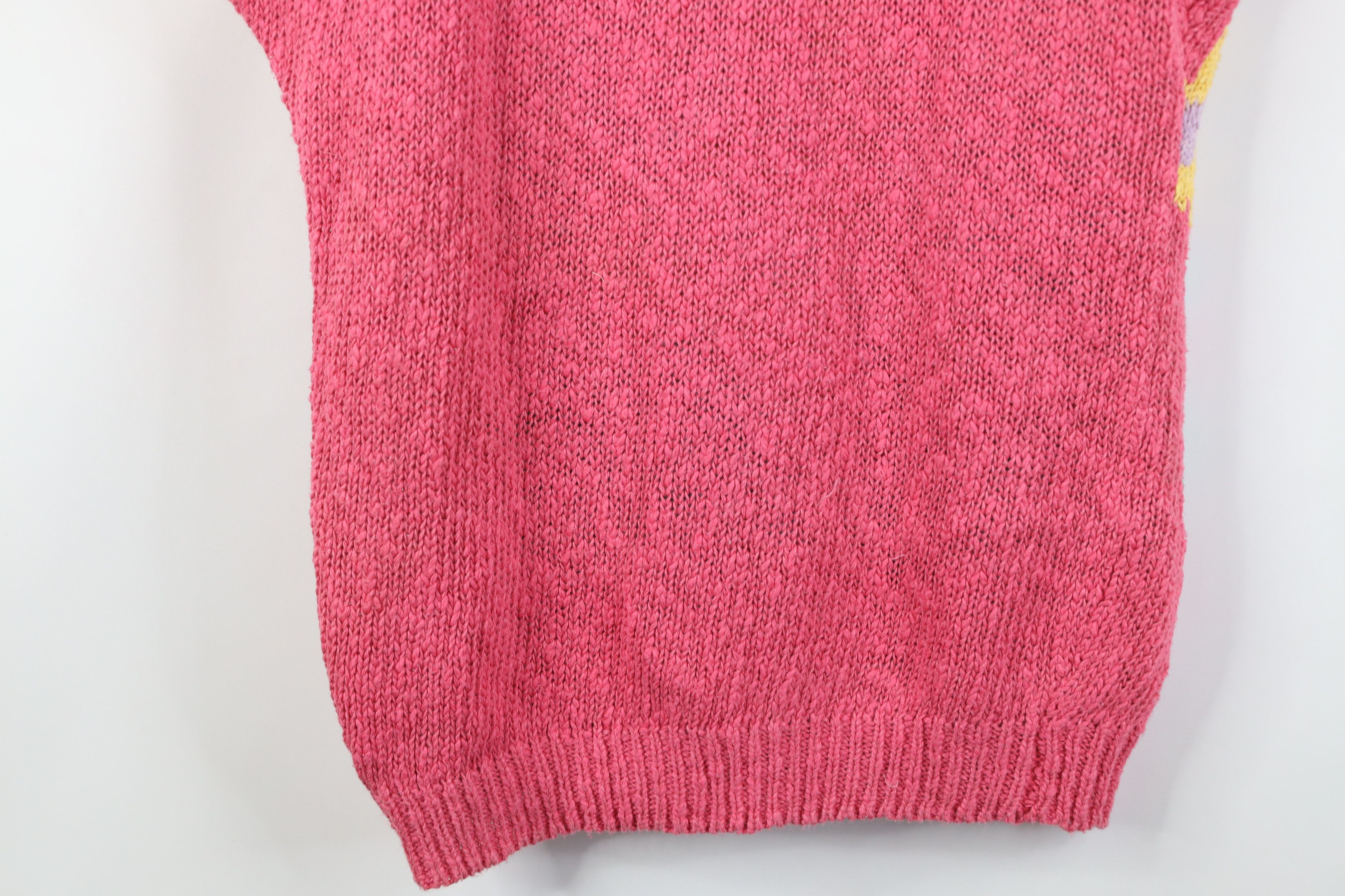 Vintage Vintage 70s 80s Streetwear Abstract Flower Knit Sweater Size M / US 6-8 / IT 42-44 - 10 Thumbnail
