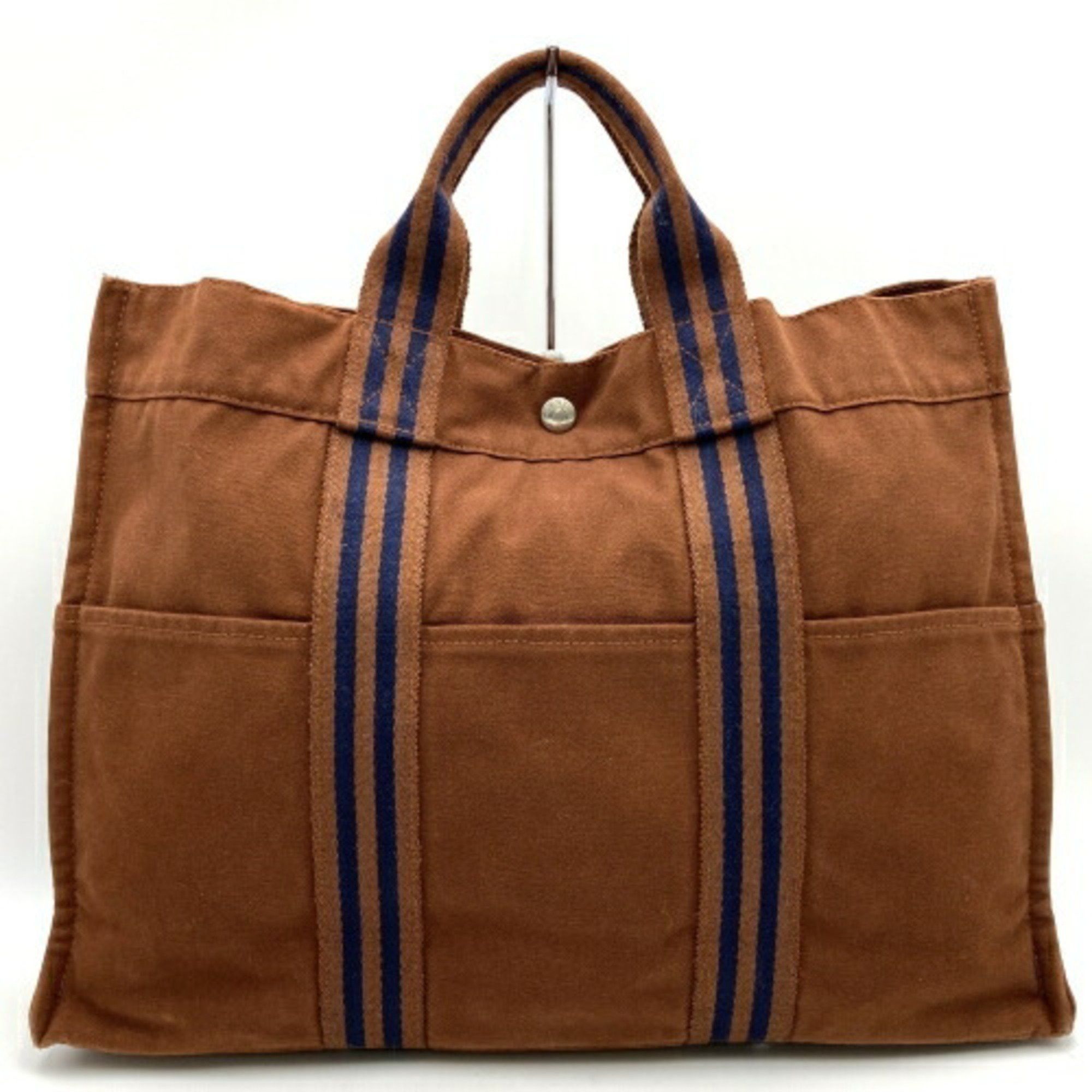 image of Hermes Handbag Tote Bag Fool Toe Mm Brown Canvas Ladies Hermes Itb27Kpu85I8, Women's