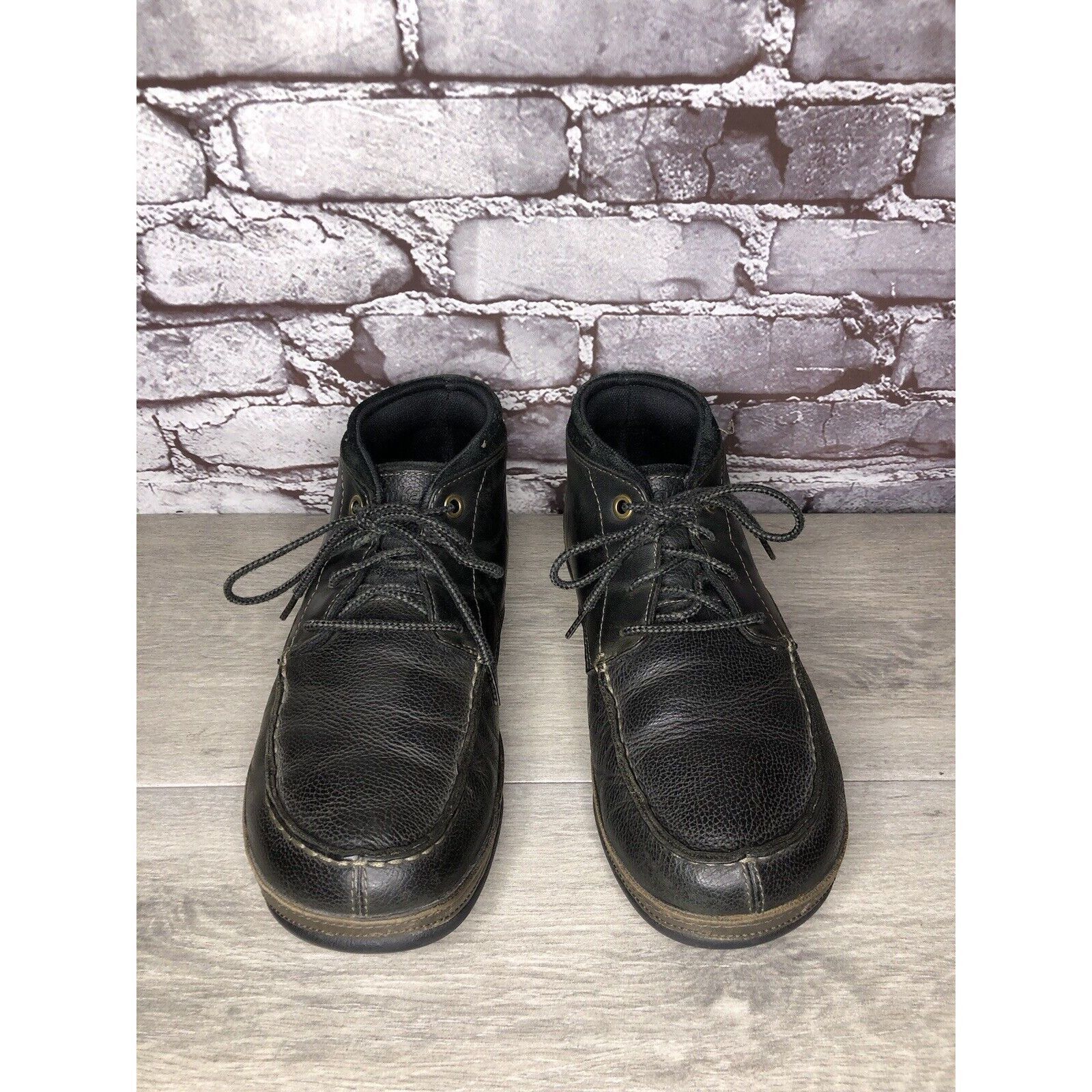 Olukai OluKai Hamakua Chukka Black Leather Lace Up Boots Men Sz 9.5 Size US 9.5 / EU 42-43 - 20 Thumbnail