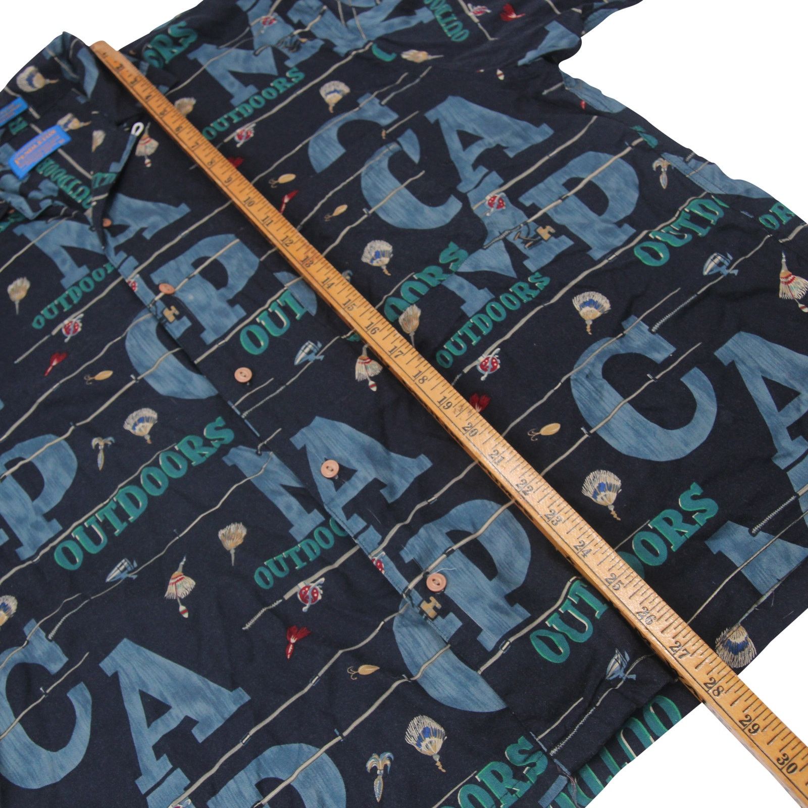 Pendleton Pendleton %100 Rayon Allover Print Camp Fishing Shirt Size US L / EU 52-54 / 3 - 6 Thumbnail