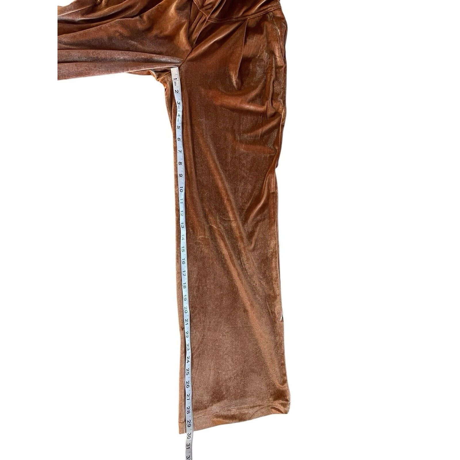 Other Stella Pardo High Waist Wide Leg Velour Camel Velour Small Size 27" / US 4 / IT 40 - 8 Thumbnail