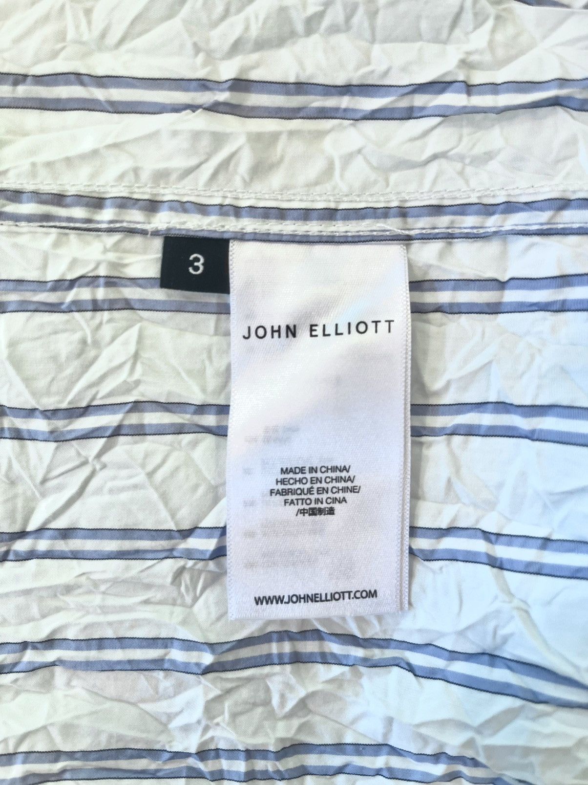 John Elliott Crinkle Short Sleeve Shirt (2022) Size US L / EU 52-54 / 3 - 8 Thumbnail