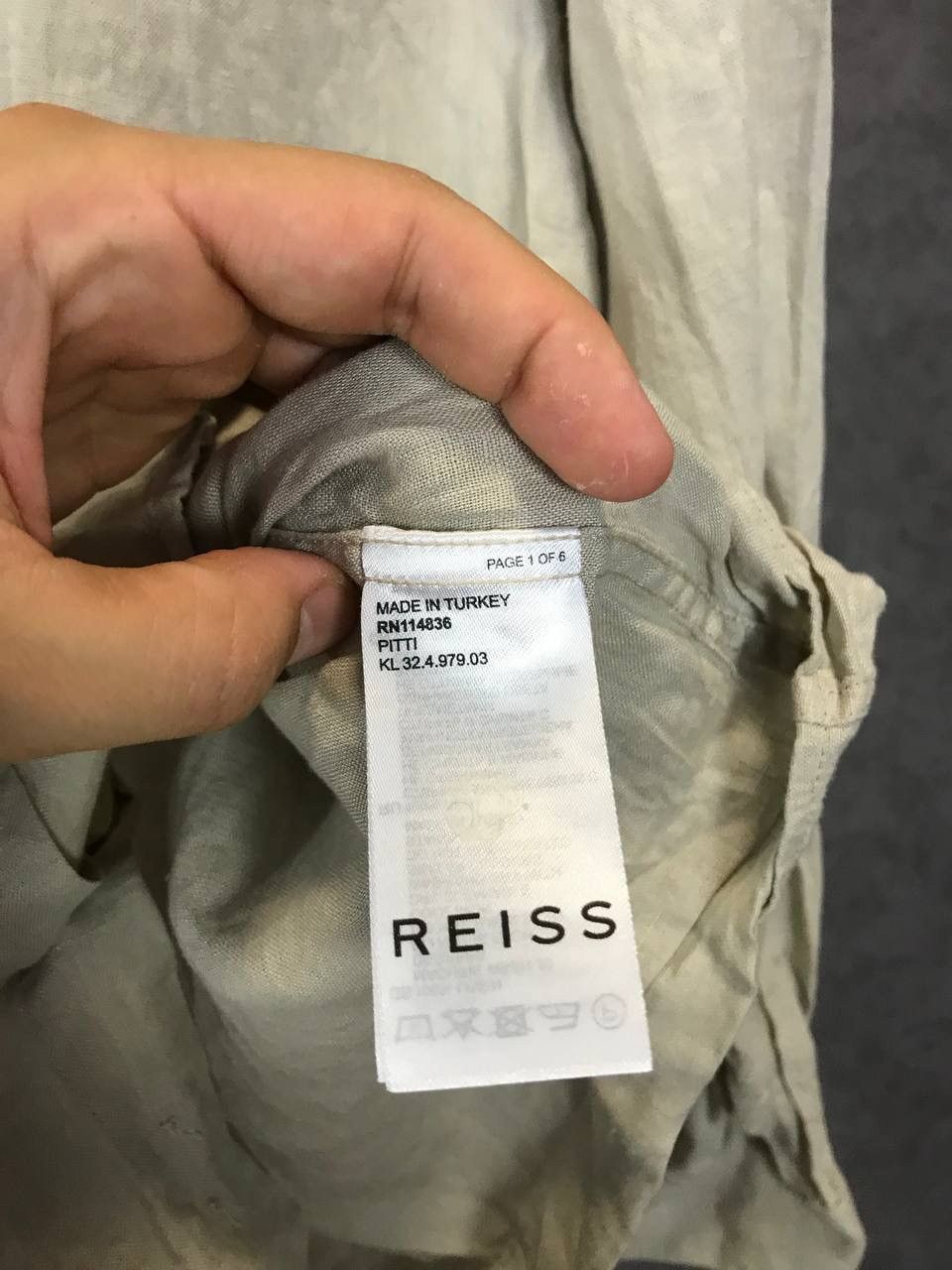 Reiss Reiss linen shirt Size US M / EU 48-50 / 2 - 5 Thumbnail