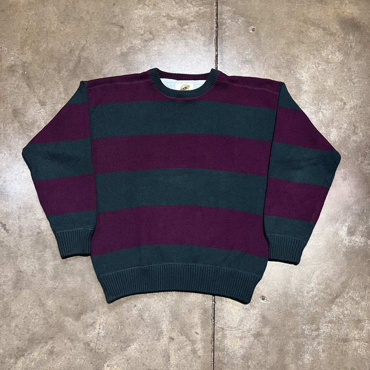 Vintage Vintage FieldGear Striped Sweater Pullover Crewneck Knitwear Size US L / EU 52-54 / 3 - 1 Thumbnail