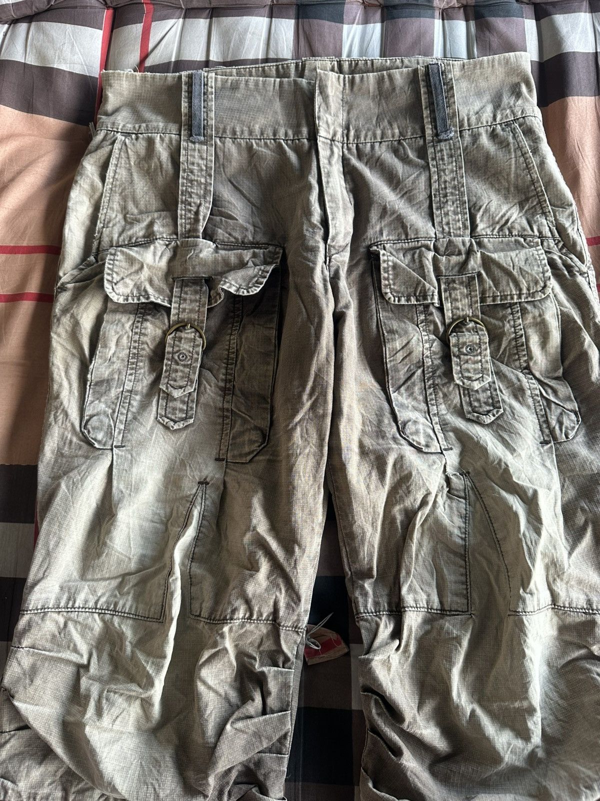 If Six Was Nine Marithe Francois Girbaud Multipocket Sunfaded Pants Size US 34 / EU 50 - 4 Thumbnail