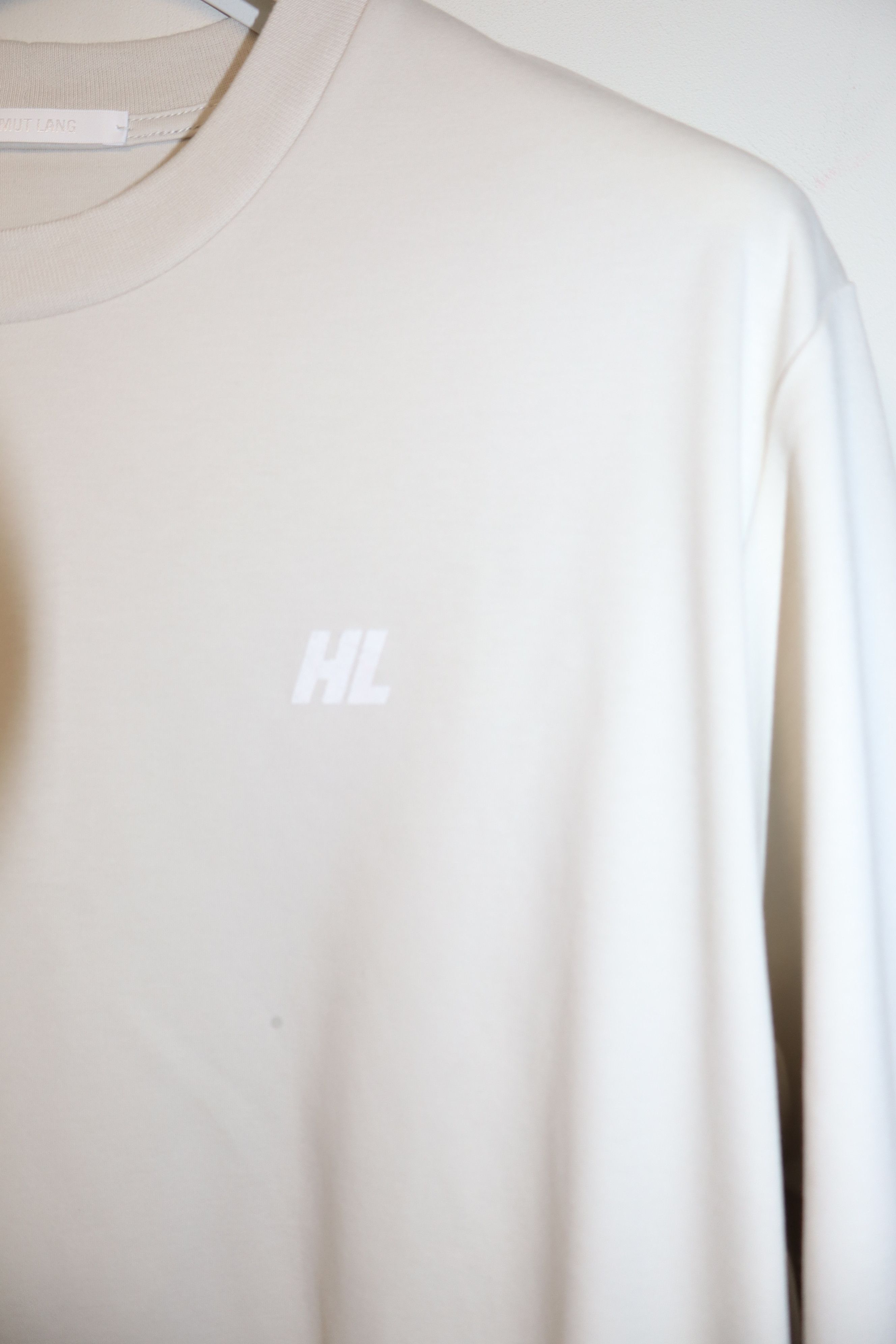Helmut Lang Taupe Piping Long Sleeve T-Shirt Size US M / EU 48-50 / 2 - 3 Thumbnail