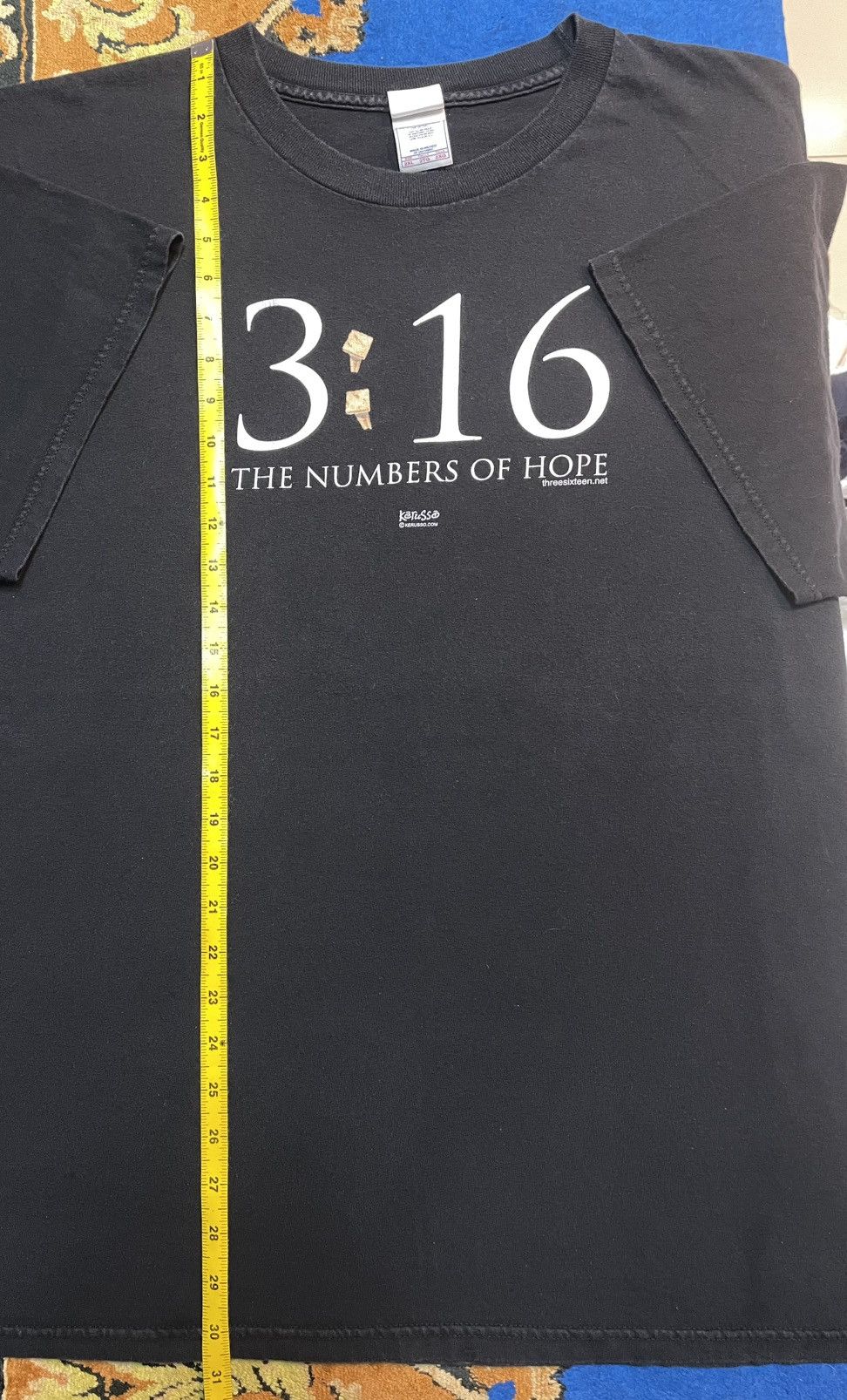 Other Vintage 00s The Numbers of Hope T-Shirt. Size US XXL / EU 58 / 5 - 9 Thumbnail