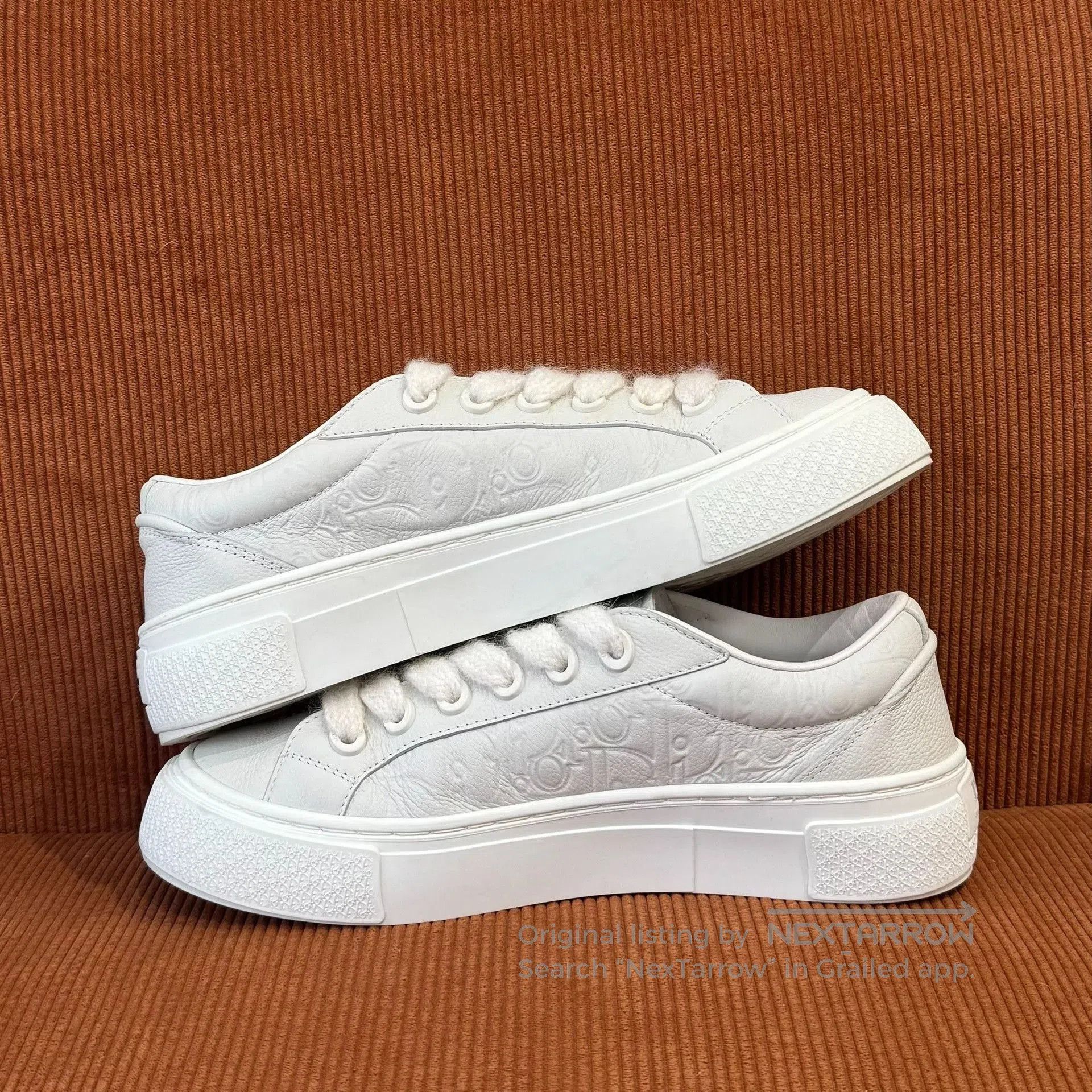 Dior Dior B33 Leather Monogram White Sneakers. Size US 8 / EU 41 - 2 Thumbnail