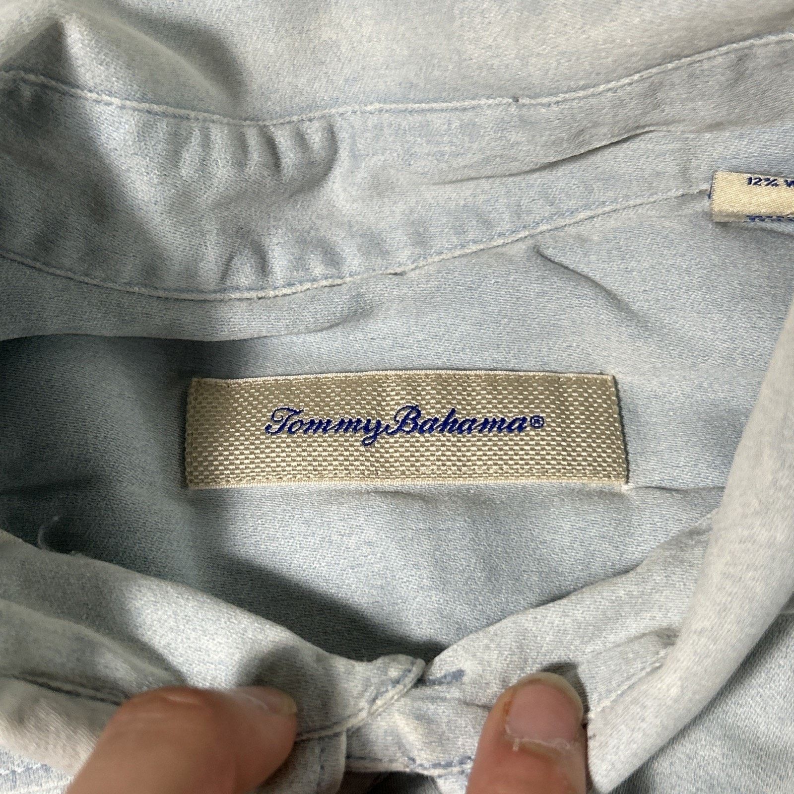 Tommy Bahama Tommy Bahama Luxury Blend Wool Silk Button Up Shirt Mens XL Size US XL / EU 56 / 4 - 3 Thumbnail