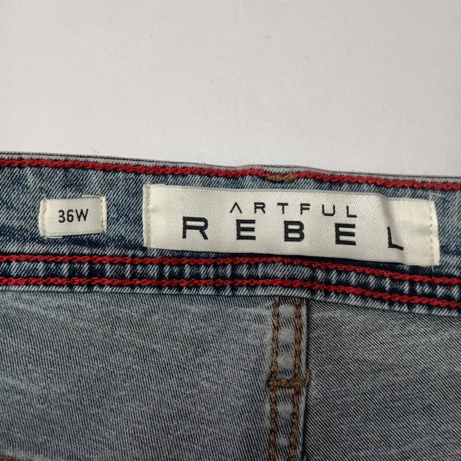 Other Artful Rebel Jean Shorts Men's 36 Denim Blue Slim Fit NWT Size US 36 / EU 52 - 3 Thumbnail