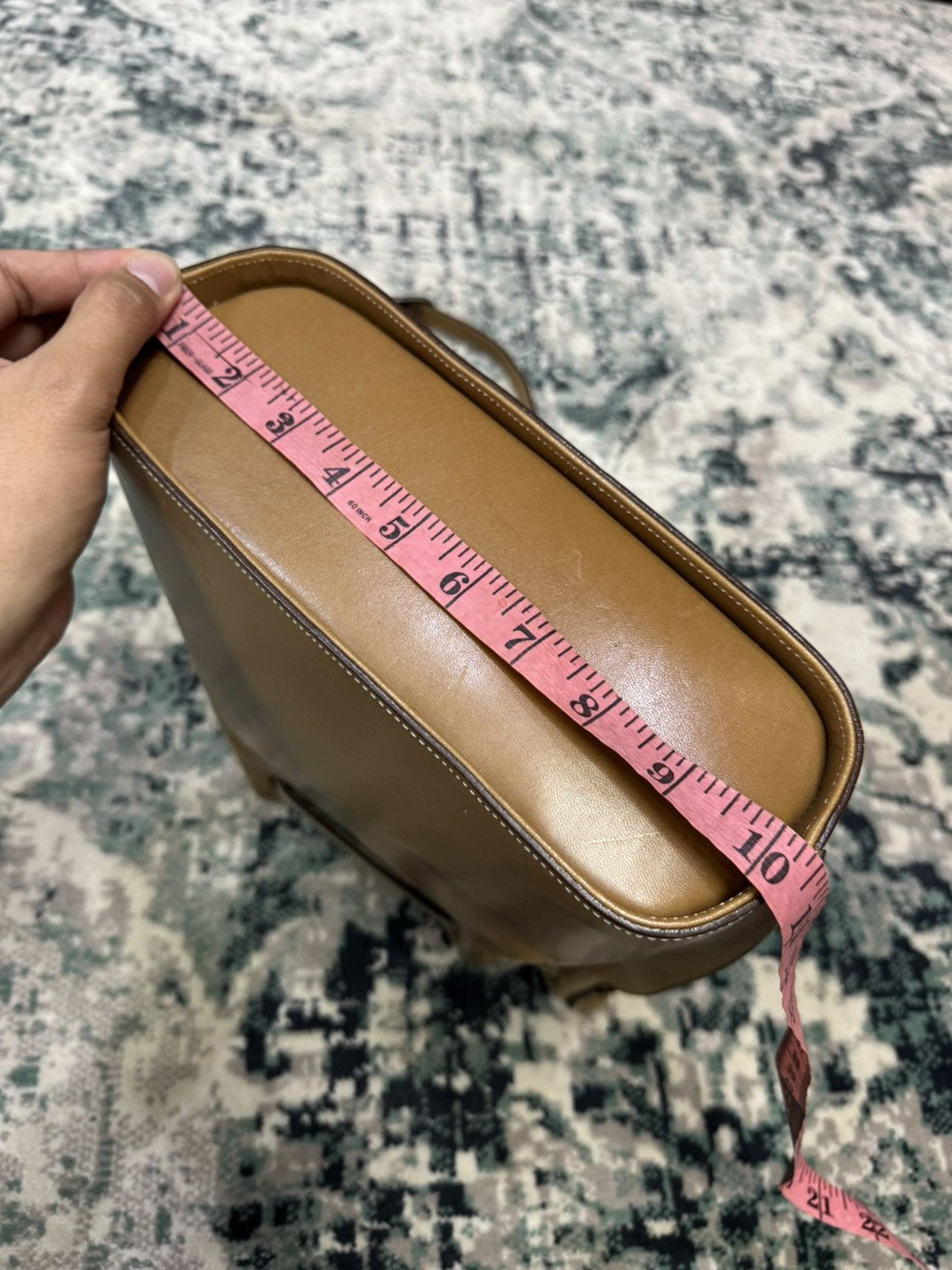 Issey Miyake × Vintage VTG ISSEY MIYAKE DESIGN LEATHER SHOULDER BAG Size ONE SIZE - 4 Thumbnail