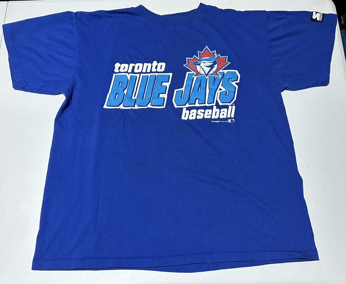 Starter Vtg 90s Toronto Blue Jays MLB Baseball T-shirt Size US L / EU 52-54 / 3 - 1 Thumbnail