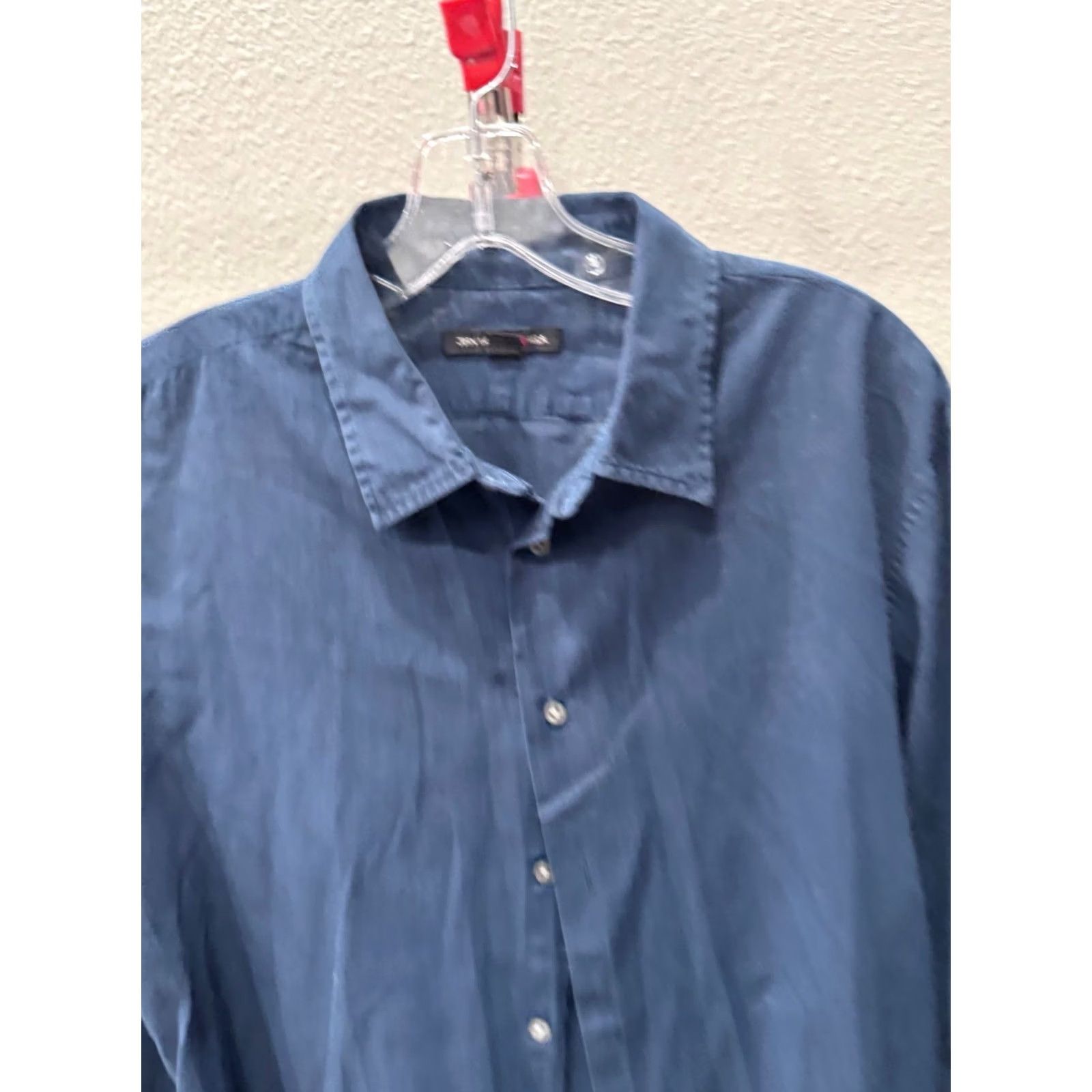 John Varvatos JOhn Varvatos Navy Blue LONG SLEEVE SHIRT XL 17 x 34/35 Extra Large Mens Shirts Multicolor Casual Long Sleeve Varvatos Navy Blue Shirt XL Mens Size US XL / EU 56 / 4 - 4 Thumbnail