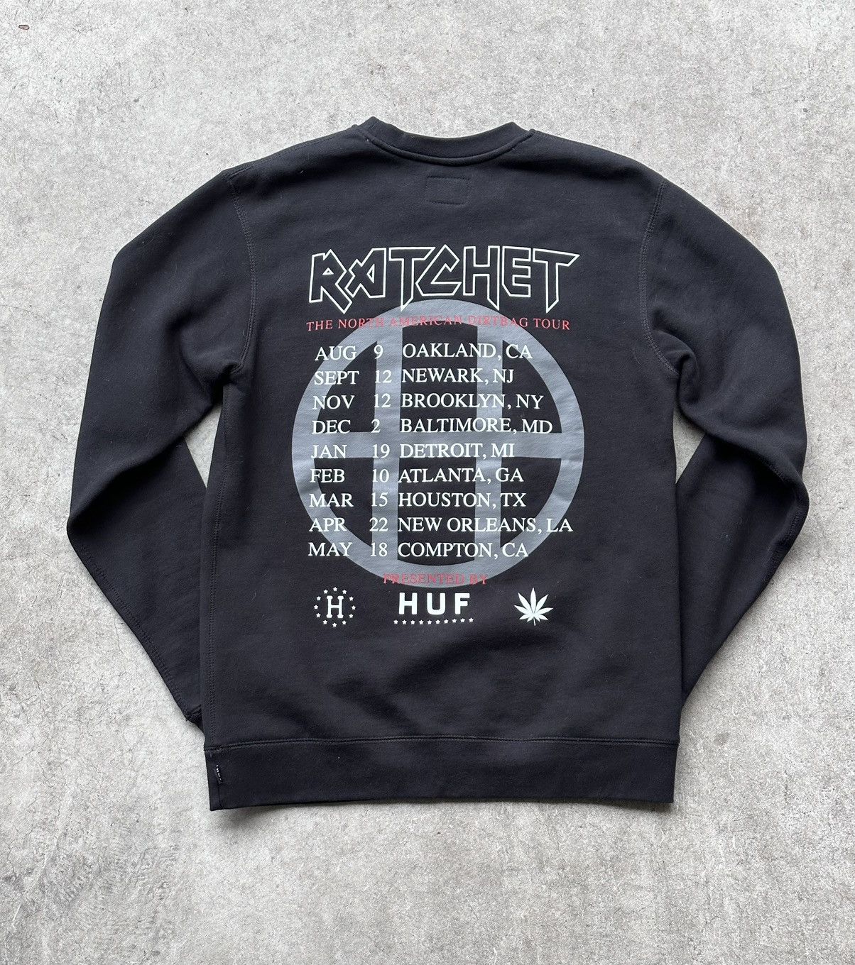 Huf HUF Ratchet North American Dirtbag tour crewneck Size US S / EU 44-46 / 1 - 2 Thumbnail