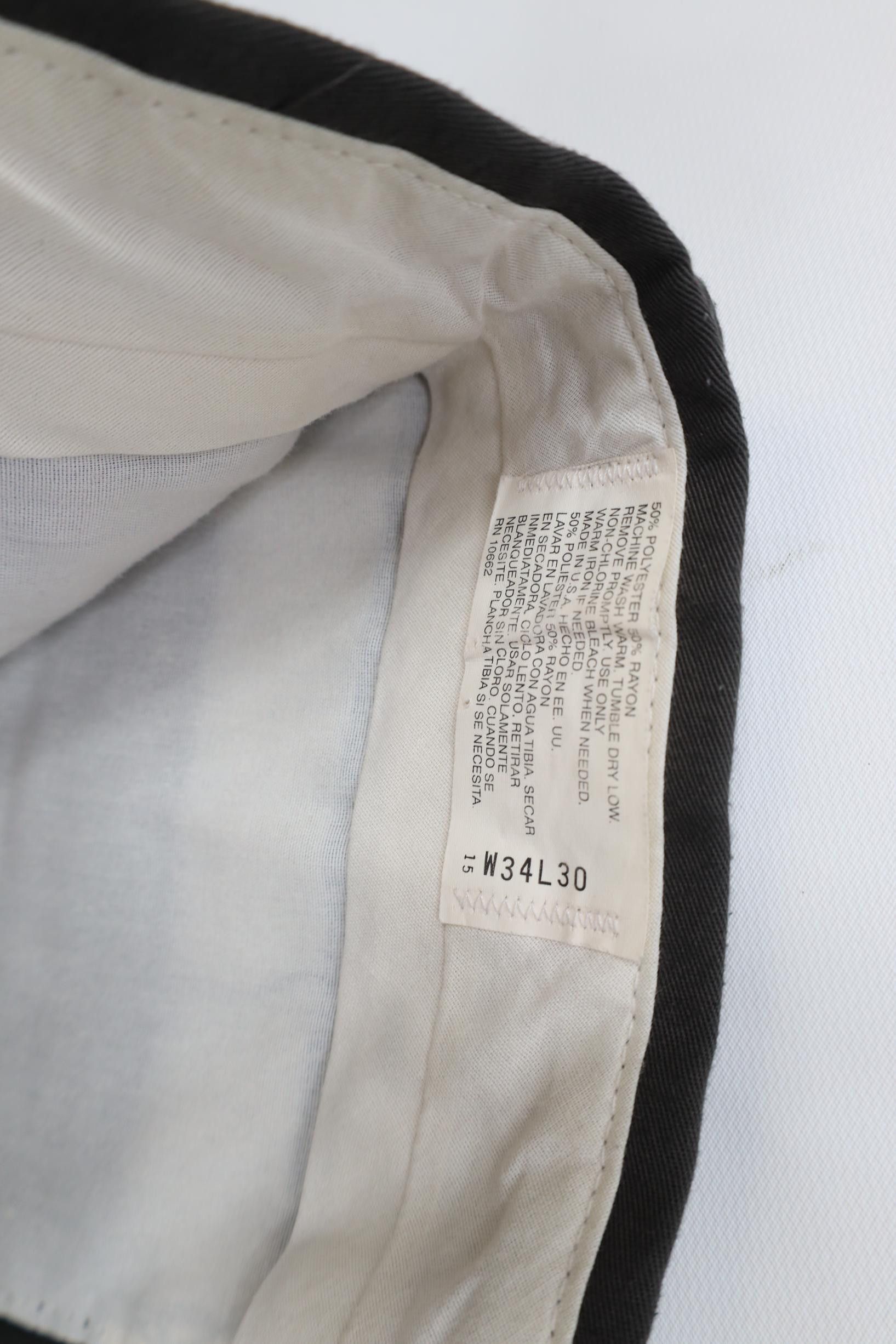 Vintage Vintage 90s Streetwear Gabardine Blend Knit Chino Pants Gray Size US 34 / EU 50 - 8 Thumbnail