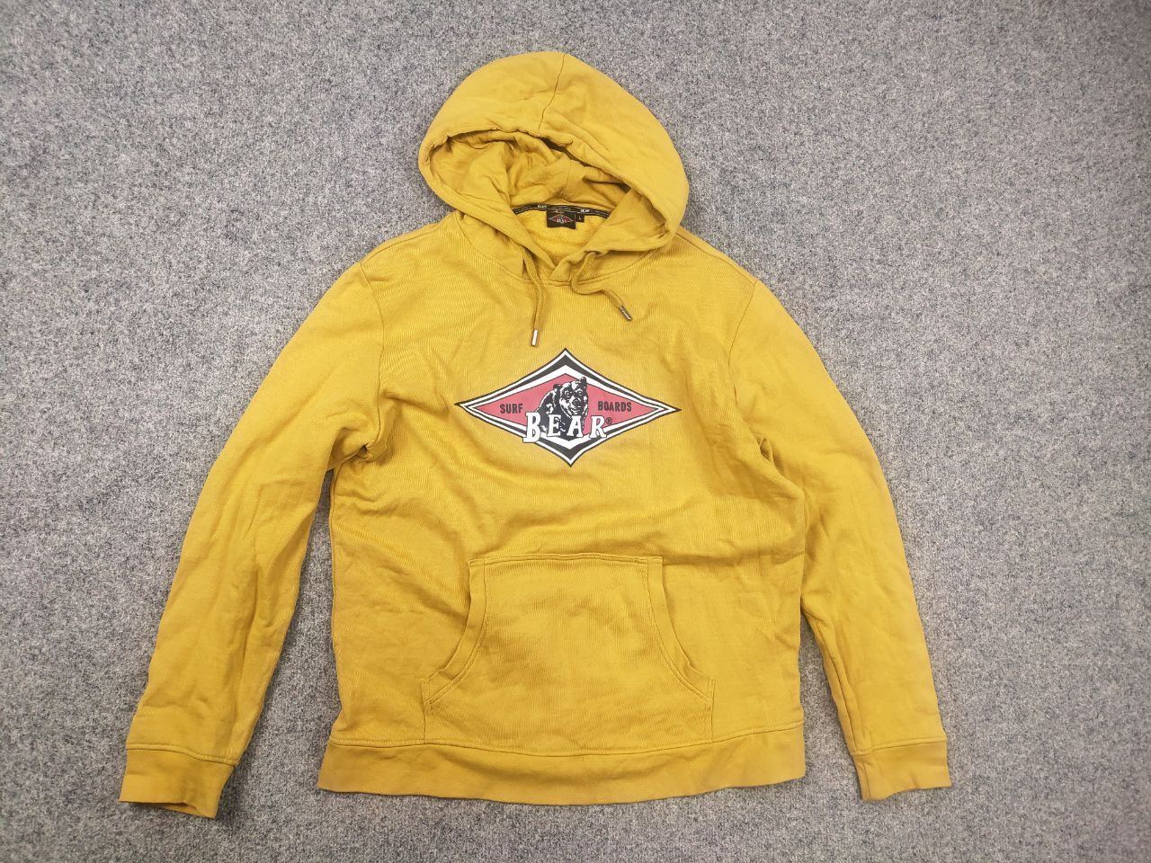 Alien Workshop Bear Surfboards Big Logo Yellow Hoodie USA Vintage Style Size US L / EU 52-54 / 3 - 8 Thumbnail