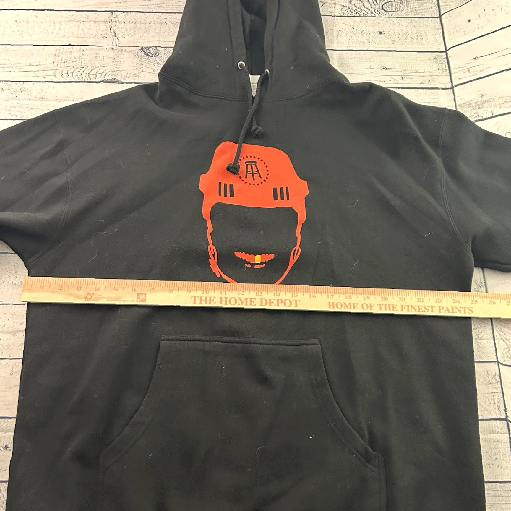 Vintage Barstool Spittin Chiclets Hockey Pullover Hoodie Men XL Black Hoodie Size US XL / EU 56 / 4 - 3 Thumbnail