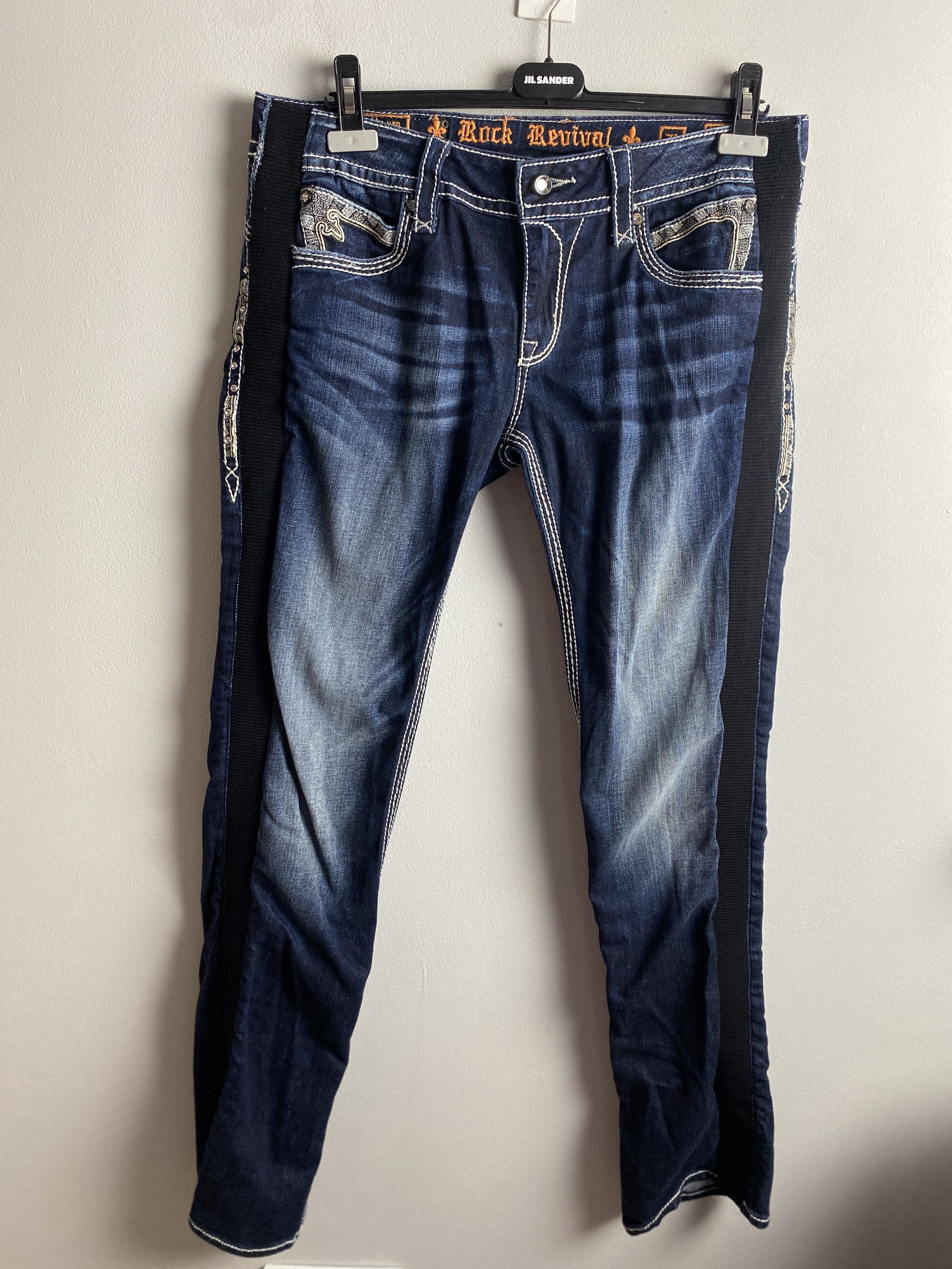 Affliction × Rock Revival Rock Revival vintage denim y2k 00s affliction sparkly Size 31" - 2 Thumbnail