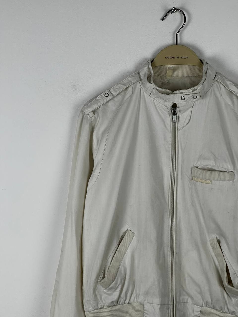 Members Only × Vintage Vintage 80’s Members Only Charcoal White Lightweight Jacket Size US S / EU 44-46 / 1 - 2 Thumbnail