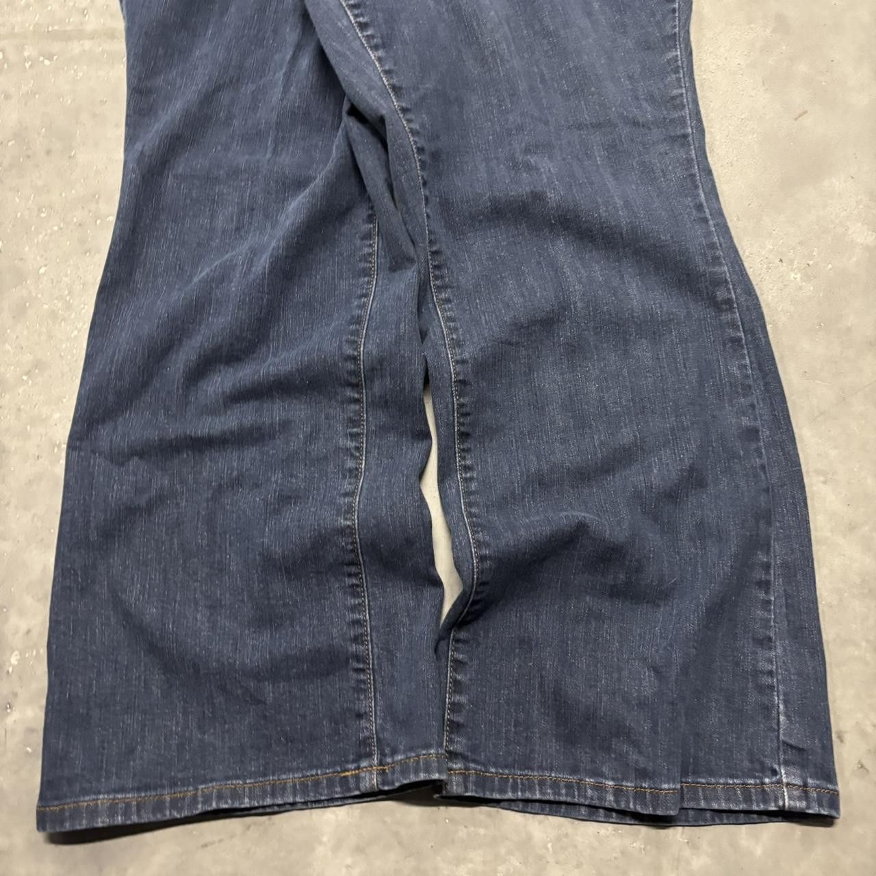 Japanese Brand × Vintage Crazy Vintage Y2K/2000s Baggy Dark Wash Skater Grunge Denim Jeans! Size US 38 / EU 54 - 6 Thumbnail