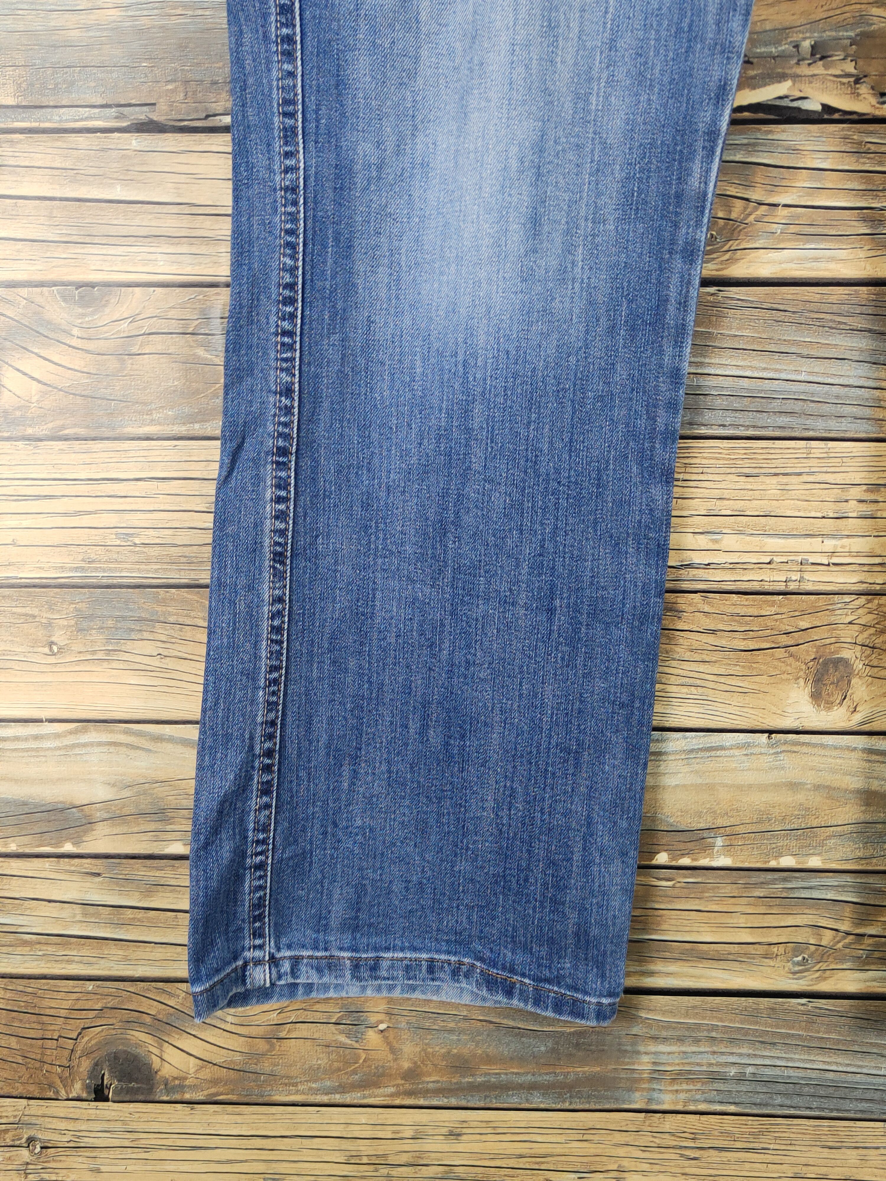 Calvin Klein Calvin Klein Blue Distressed Ripped Jeans #W1494 Size 36" / US 14 / IT 50 - 4 Thumbnail