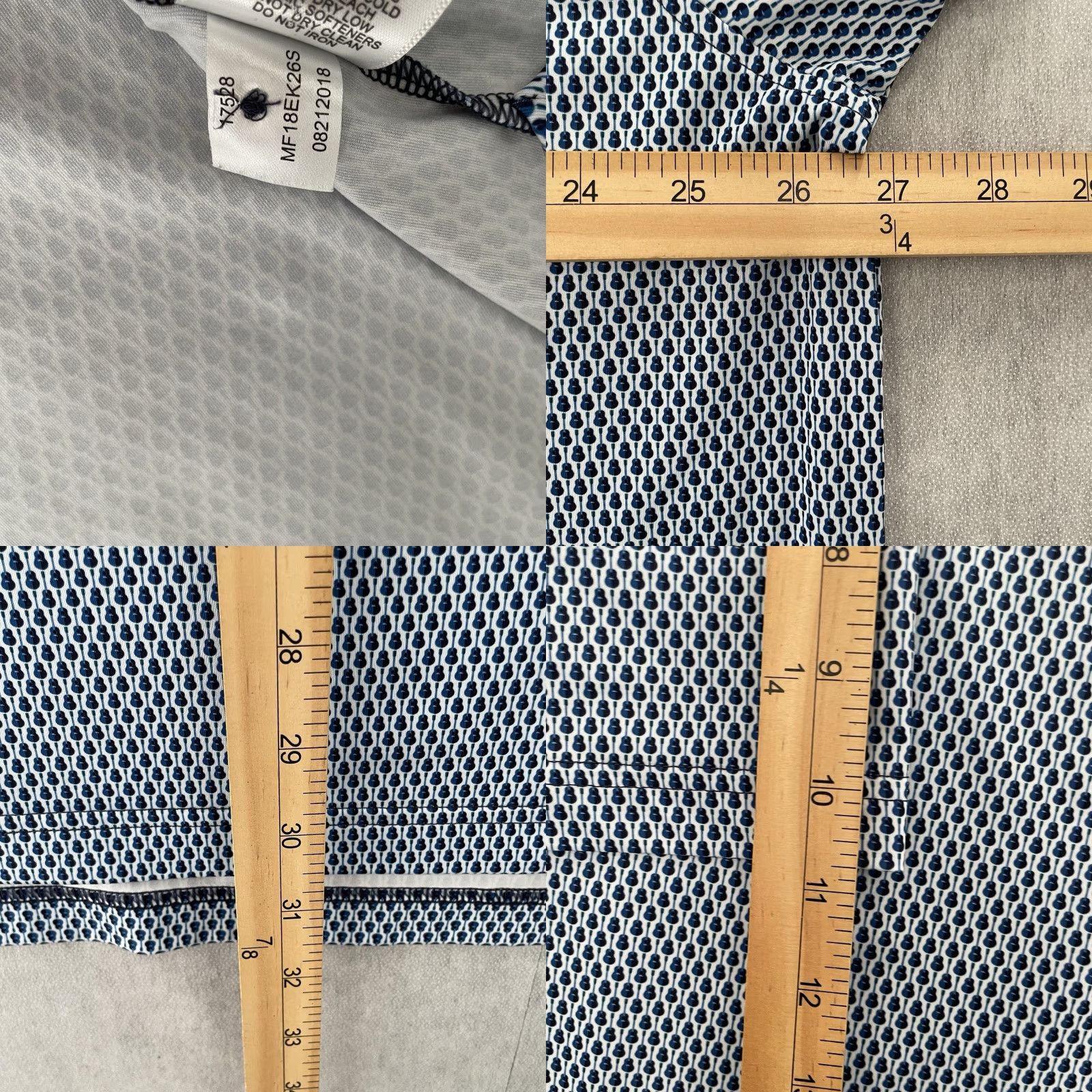 Peter Millar Peter Millar Shirt Polo 2XL Adult Blue All Over Gator Guitar Golf Creek Print Size US XXL / EU 58 / 5 - 8 Thumbnail
