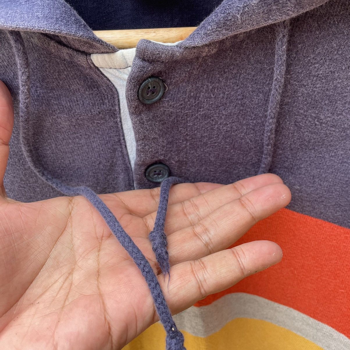 L.L. Bean 🔥🔥Vintage L.L.Bean Striped Multicolour Hooded Polos Tee Size US S / EU 44-46 / 1 - 6 Thumbnail