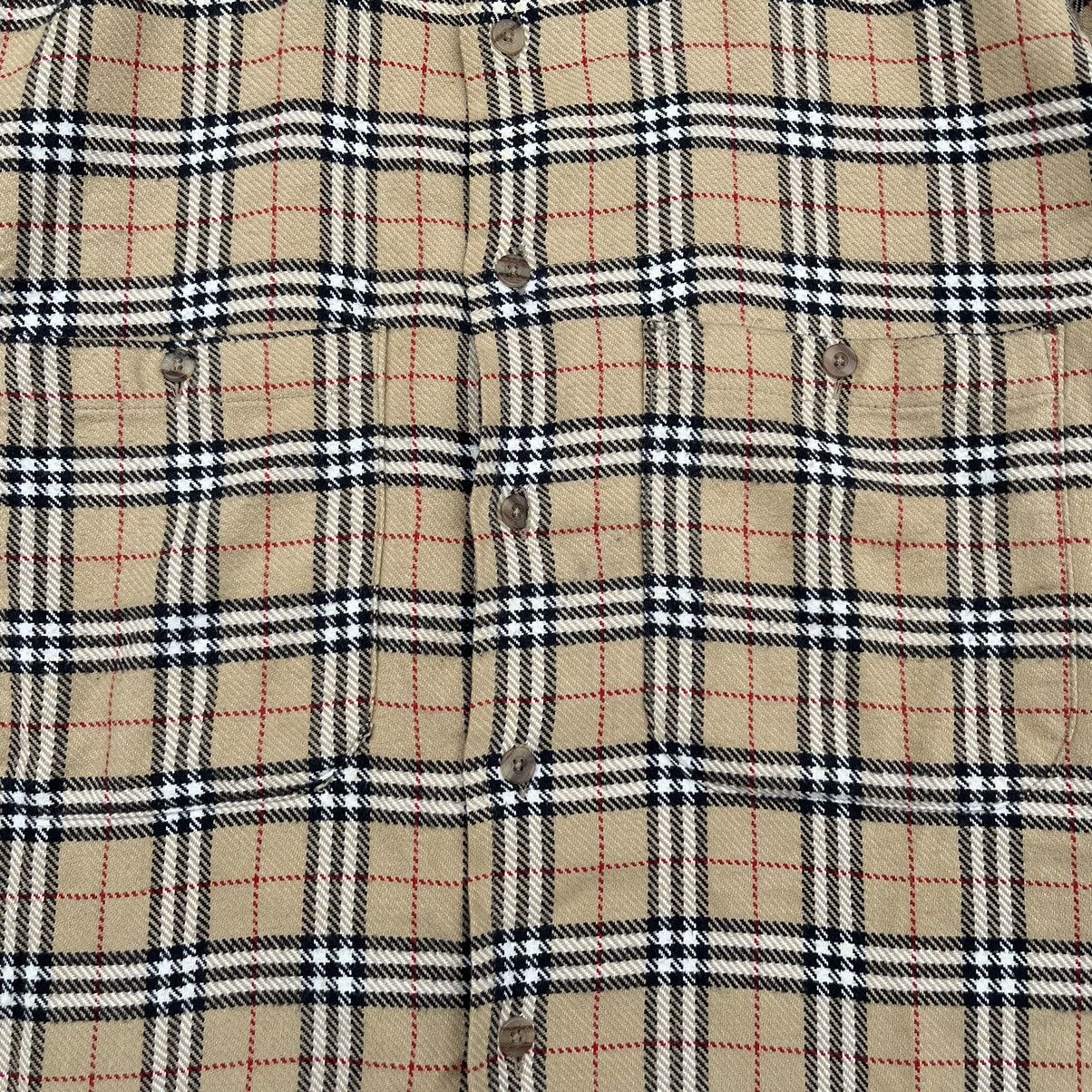 Burberry × Burberry Prorsum × Vintage 🇺🇸 1990s Burberrys Nova Check Iconic Longs Shirt Size US XL / EU 56 / 4 - 7 Thumbnail