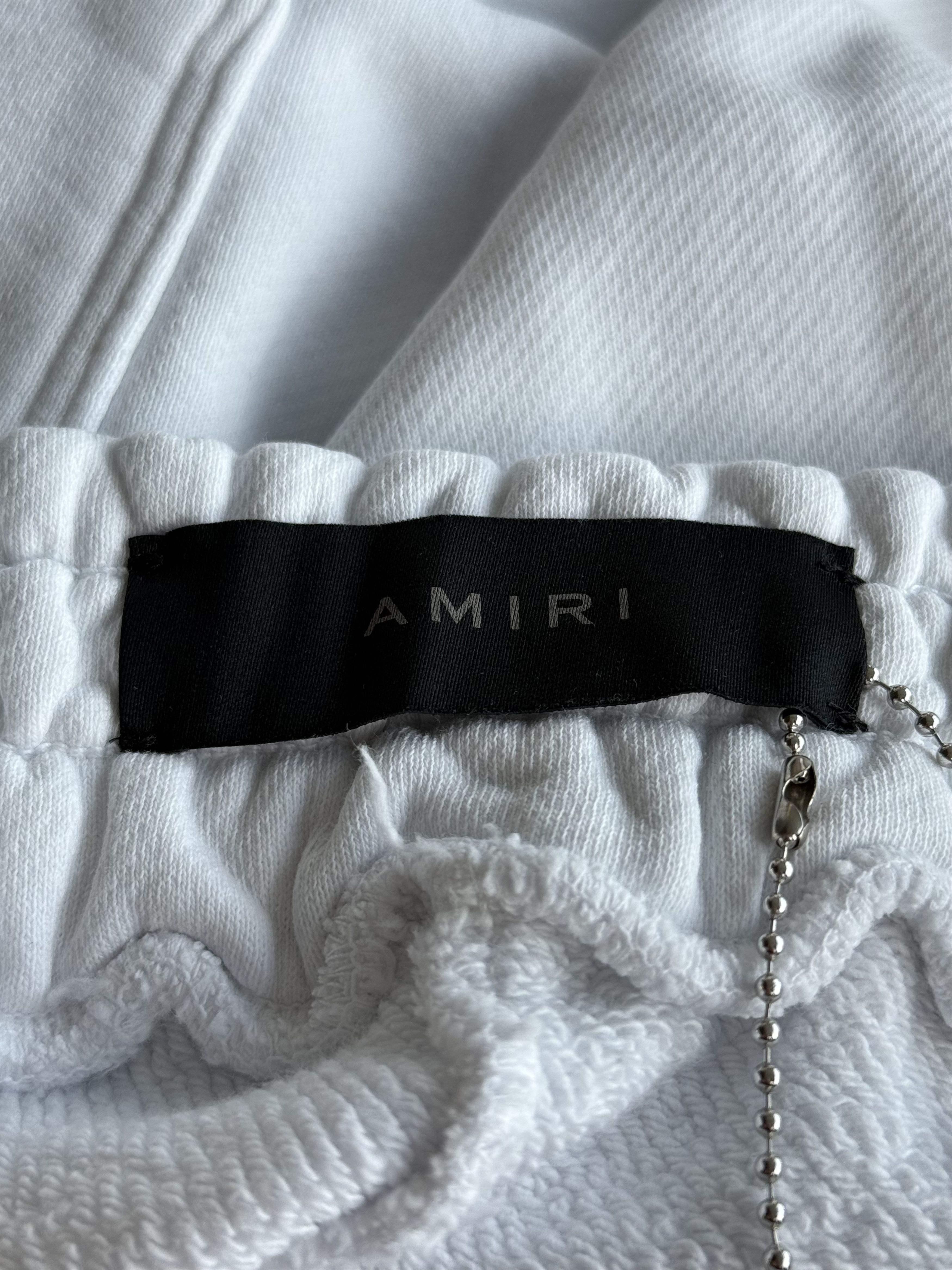 Amiri Amiri White Floral & Green MA Logo Shorts Size US 28 / EU 44 - 3 Thumbnail
