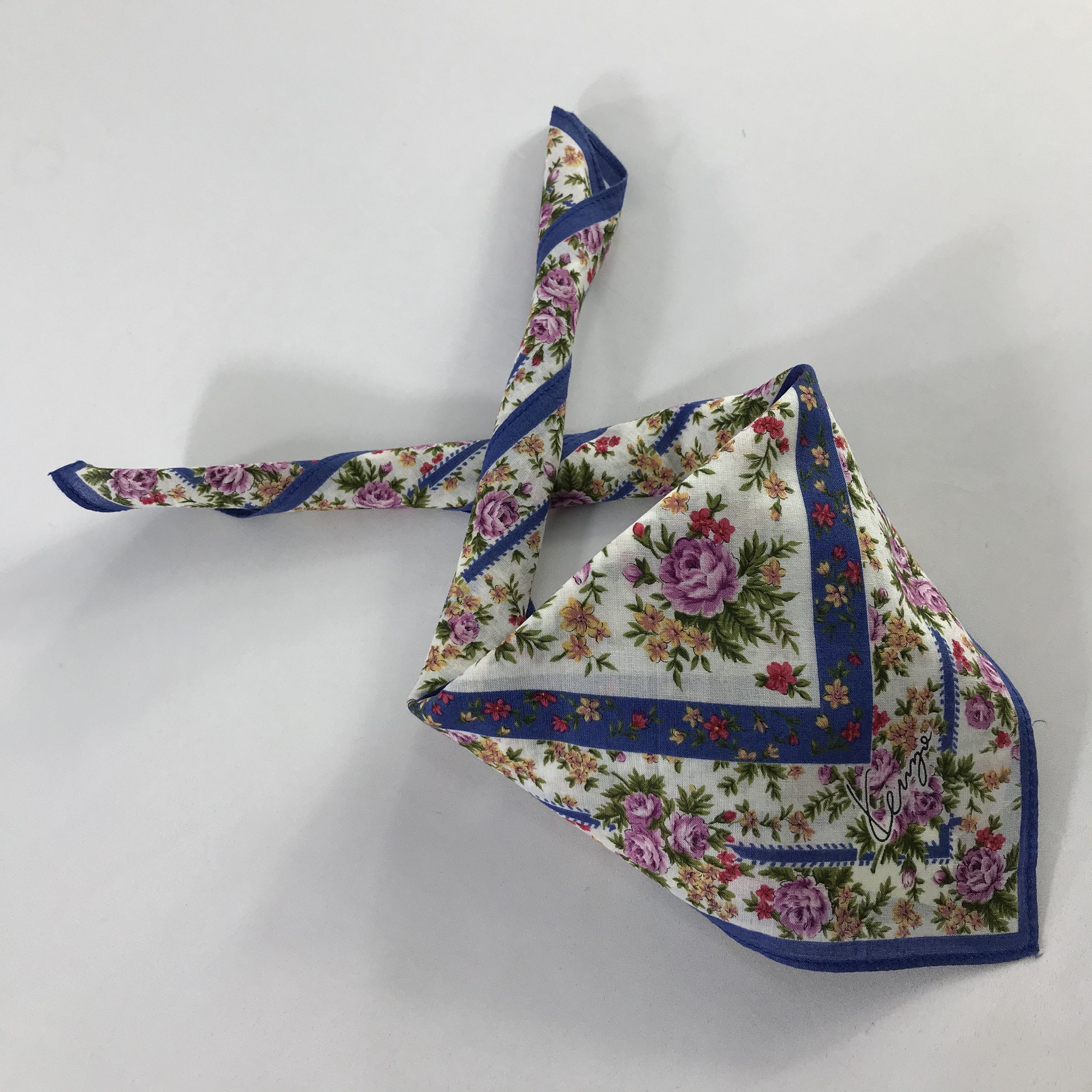 Kenzo × Vintage Kenzo Bandana / Handkerchief / Neckerchief - S663 Size ONE SIZE - 4 Thumbnail