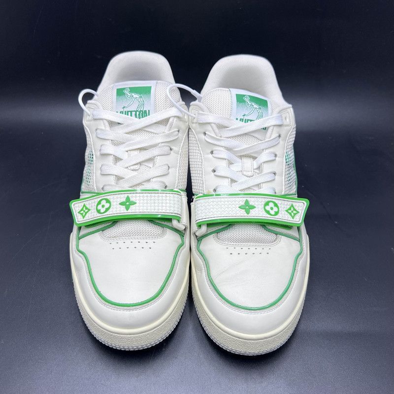 Louis Vuitton Louis Vuitton Classic Trainer Sneakers in White and Green - Size US 8 / EU 41 - 2 Thumbnail